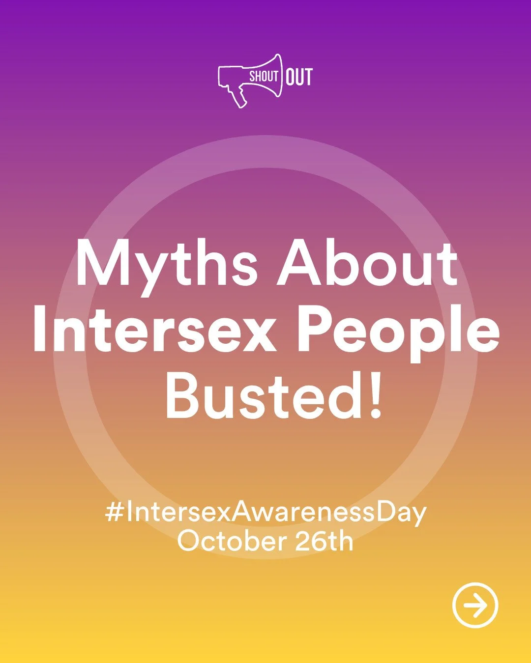 💛💜 It&rsquo;s #IntersexAwarenessDay!

Let&rsquo;s bust some common myths, share the facts, and celebrate intersex people for who they are!

Want to learn more? 🎧
Listen to our podcast episode exploring the challenges, misinformation, and queer joy