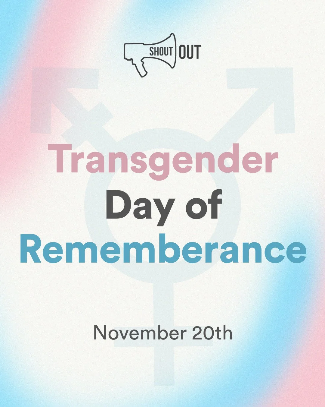 Trans lives are precious.
Trans futures matter.

🏳️&zwj;⚧️ With love, ShoutOut.

#TransDayOfRemembrance