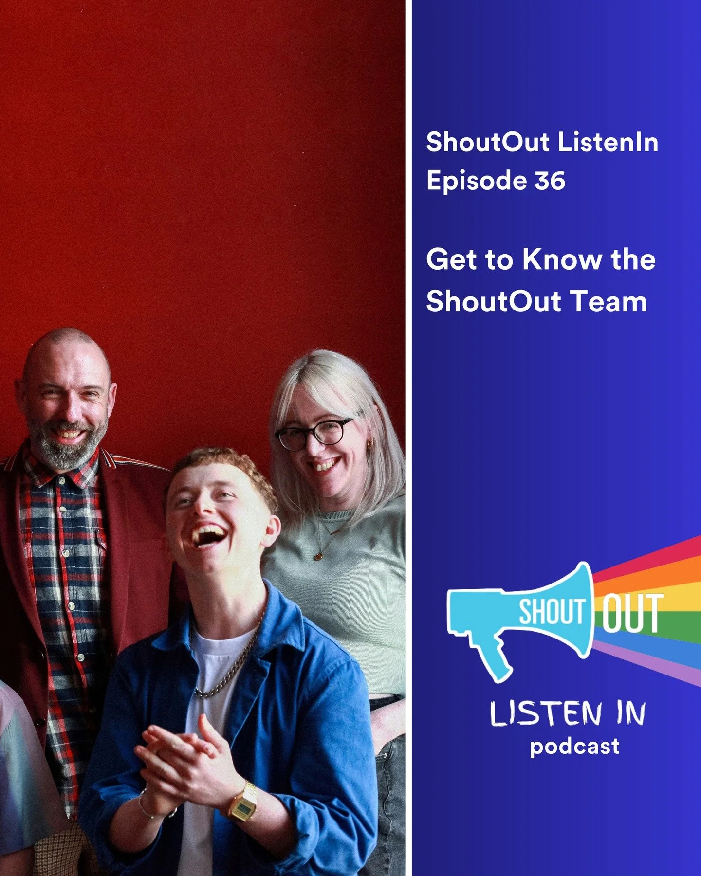 🎙🔈 A brand new episode of 𝕊𝕙𝕠𝕦𝕥𝕆𝕦𝕥,𝕃𝕚𝕤𝕥𝕖𝕟𝕀𝕟 is out now wherever you get your podcasts! 🤩  

Episode 36: Get to Know the ShoutOut Team

To close out ShoutOut ListenIn for 2025, volunteer Jenny (she/her) sat down with our team for a 