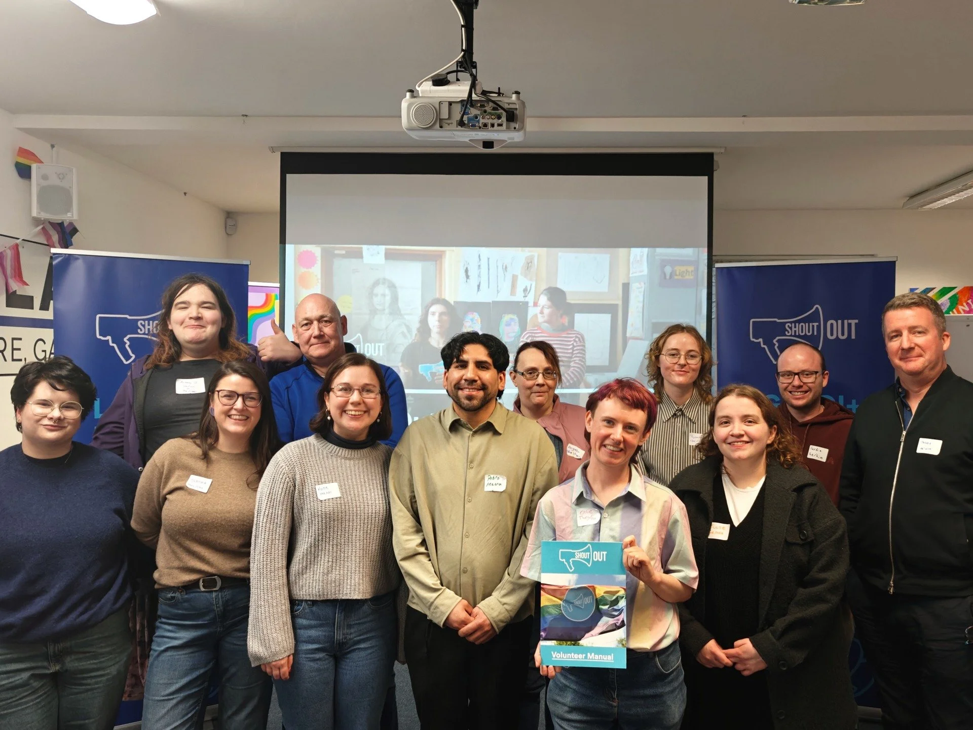Last weekend we hosted a ShoutOut Volunteer Training in Galway 🌈

We were so inspired by the energy, ideas, and commitment in the room. Thank you to every single person who joined us! This new generation of volunteers will soon be part of the ShoutO