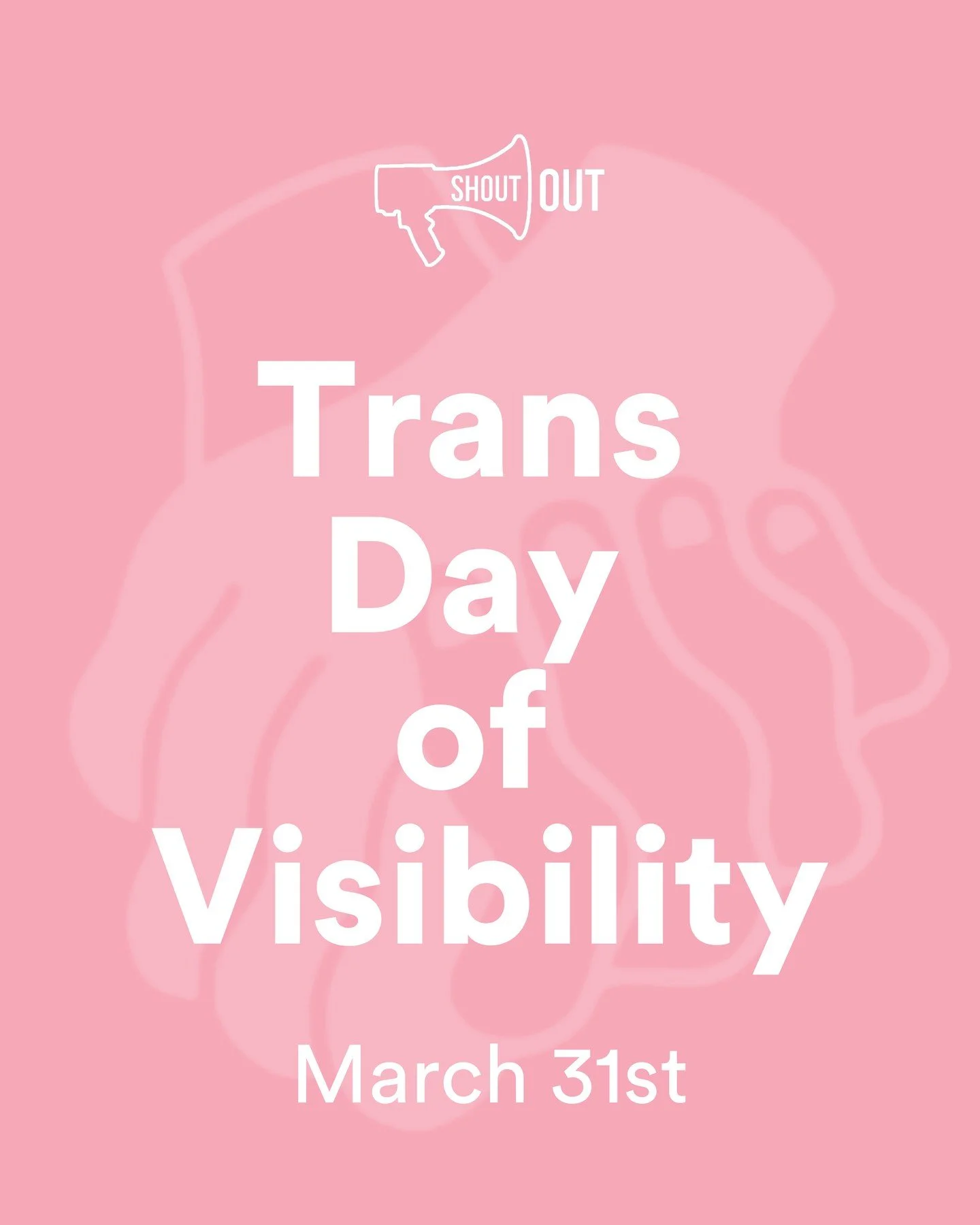 Today it&rsquo;s #TransDayOfVisibility 🏳️&zwj;⚧️

A chance to celebrate trans, nonbinary people and the communities around them.

Today and every day, let's keep pushing for spaces where everyone feels safe and respected!