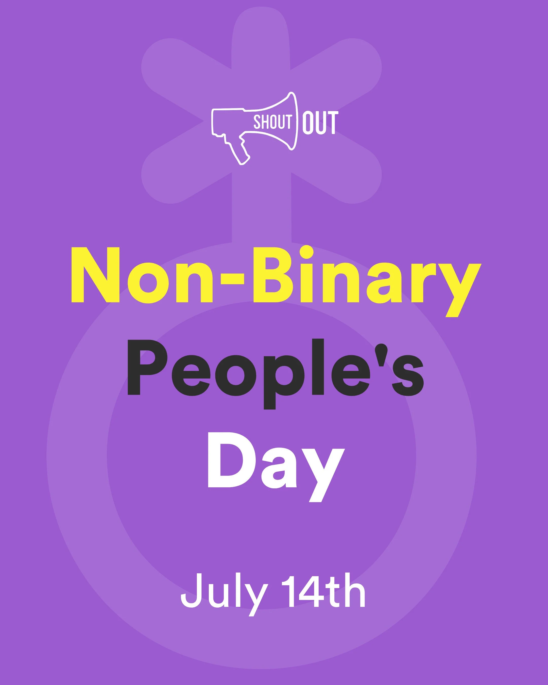 💛🤍💜🖤
We're marking Non-Binary People's Day

Let's celebrate non-binary identities and keep building a world where everyone can be proudly and fully themselves!