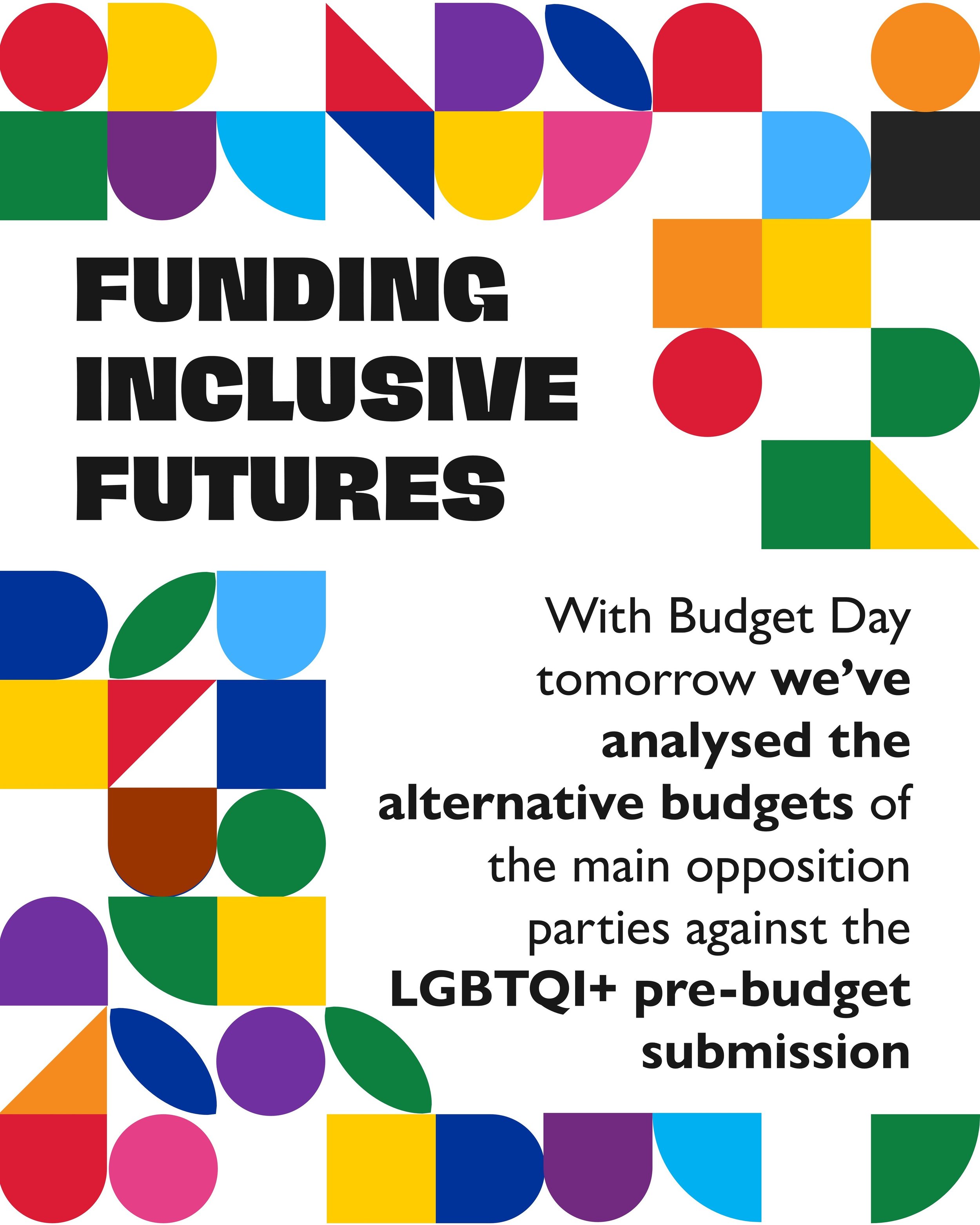 Ahead of Budget Day today, we&rsquo;ve looked at the alternative budgets published by the main opposition parties and compared their proposals against the priorities set out in our LGBTQI+ Pre-Budget Submission.

We welcome their proposals to invest 