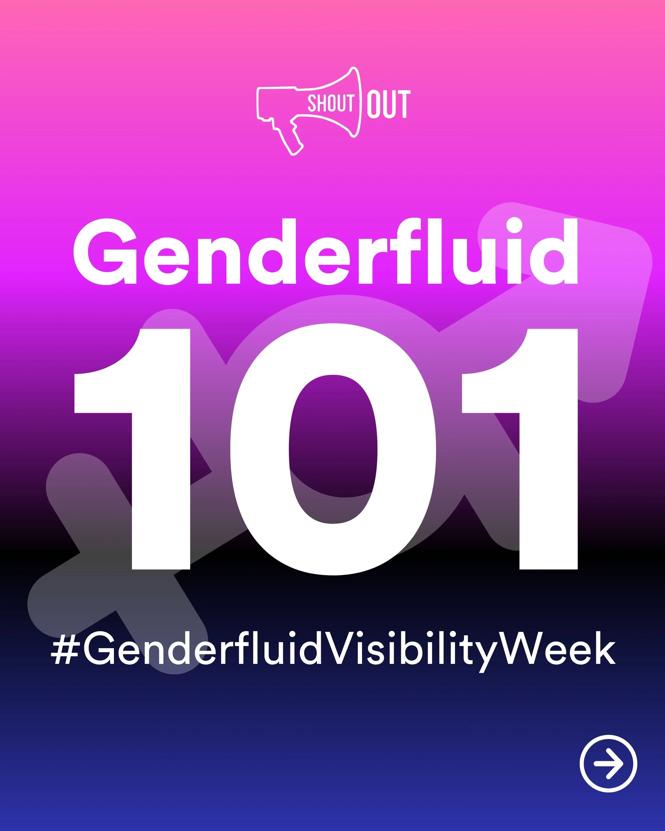 #GenderfluidVisibilityWeek is a reminder that someone's gender identity can change over time. Every person's experience is different, and everyone deserves to have their identity respected.

You don't need to know everything to show respect. Being wi