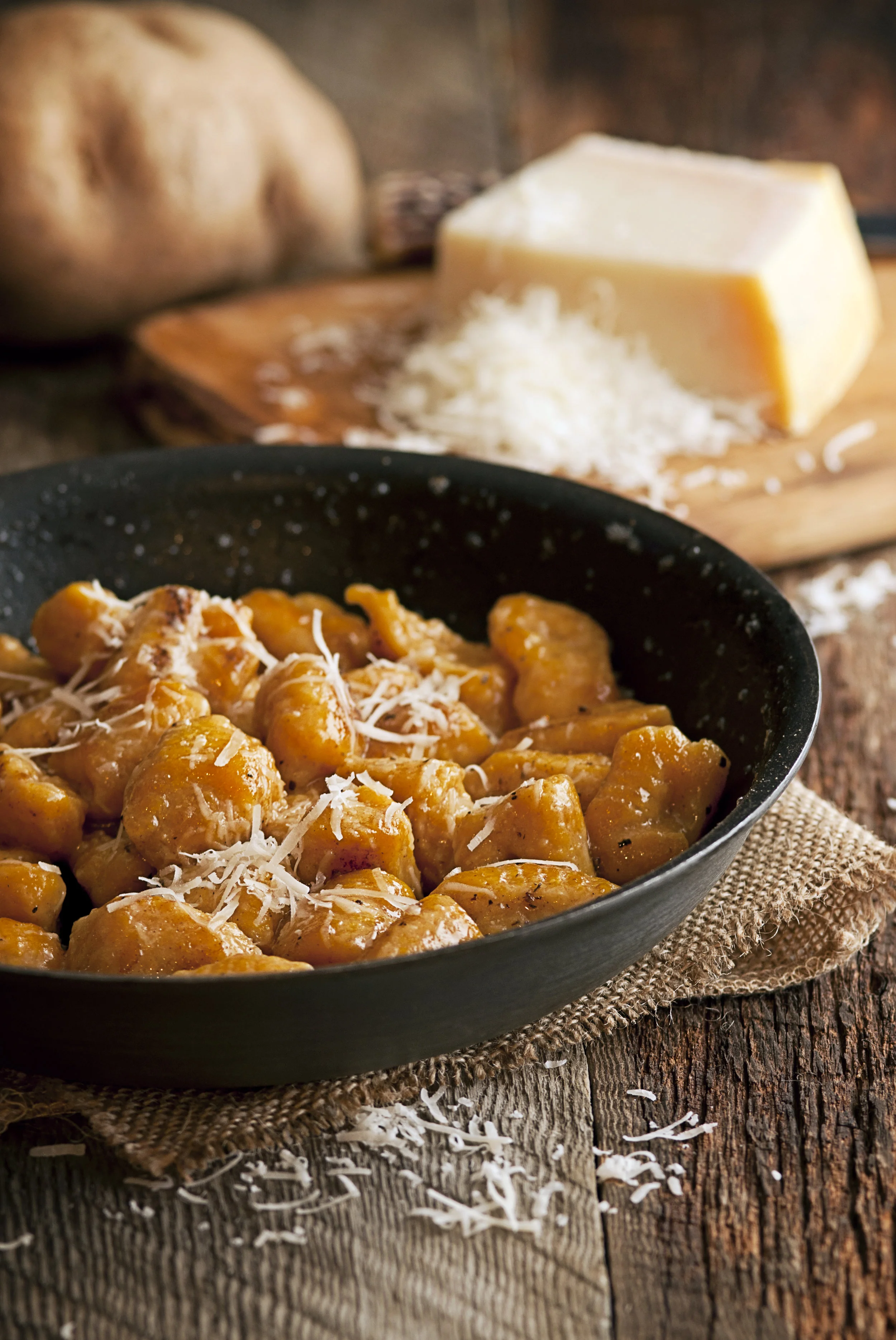 Sweet potato gnocchi finished with nutmeg and truffle oil. Photo credit: Jason Poole @ http://analogjeans.com/