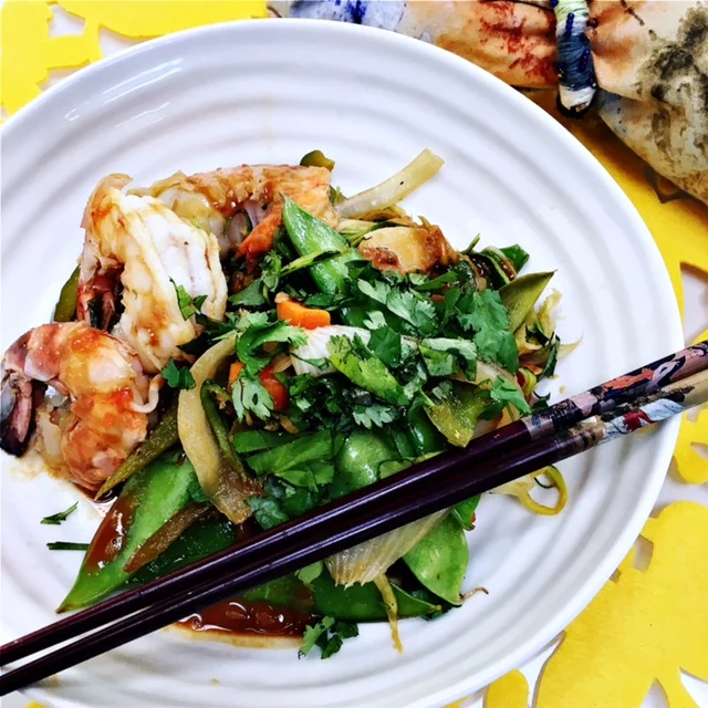 Clean, quick and simple Asian flavors.