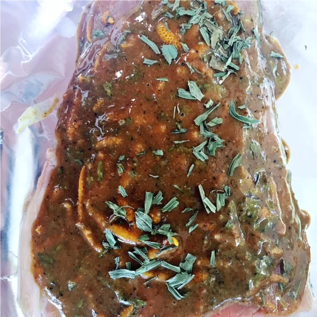 Pour the glaze over the fish.