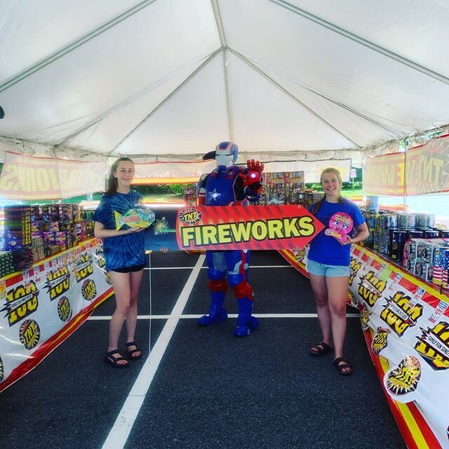 Iron Patriot says you should come buy your fireworks at Bedford Walmart. They are Iron Patriot approved! 👍🏻.
.
.
.
.
.
#tntgrandopening #tntphotocontest #ironpatriot #ironman #avengers #marvel #captainamerica #fireworks #tntfireworks
