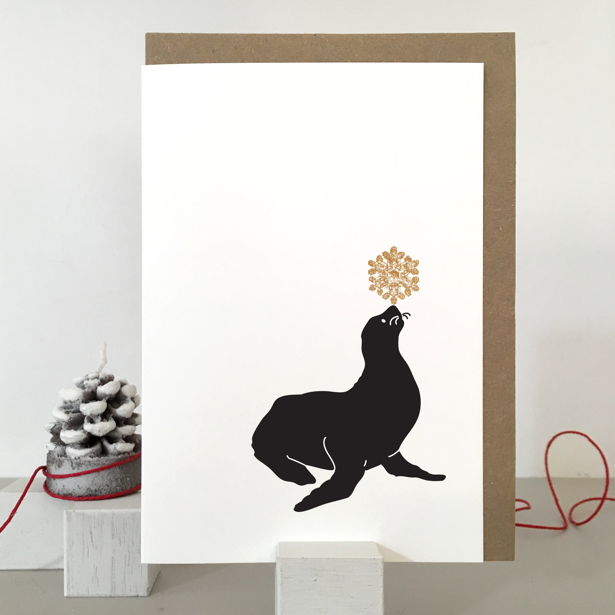 Seal Christmas Card: SB03_seal