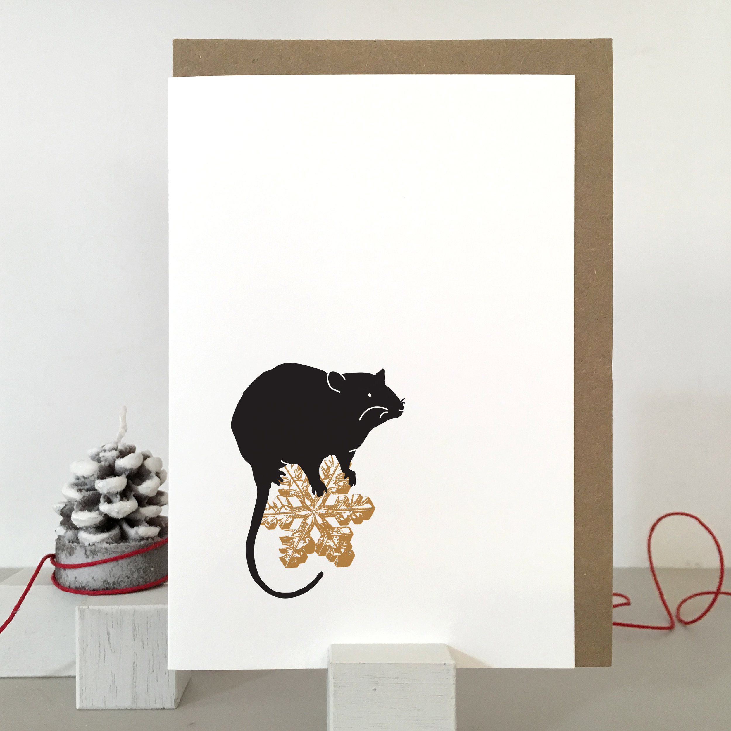 Rat Christmas Card: SB06_rat