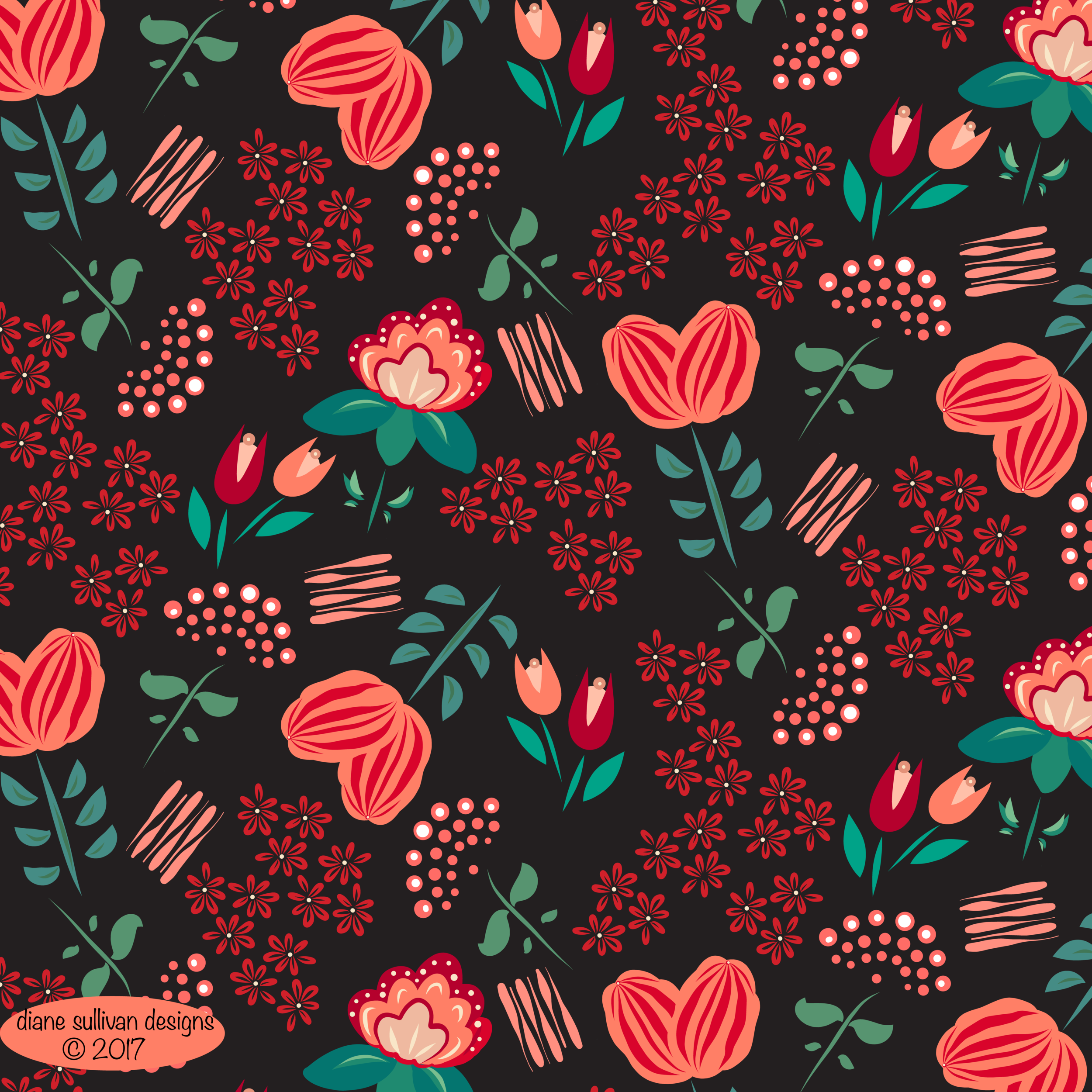 It's day 21 already and I am LOVING my 100 day challenge!! While I am busy preparing for my trip to Surtex, I'm also using this creative challenge as a personal challenge to play with new color combinations, new motifs, new mediums in my pattern making. Here are a few of my favorites and be sure to check back for more as I continue to be surprised at what unfolds in this process. 