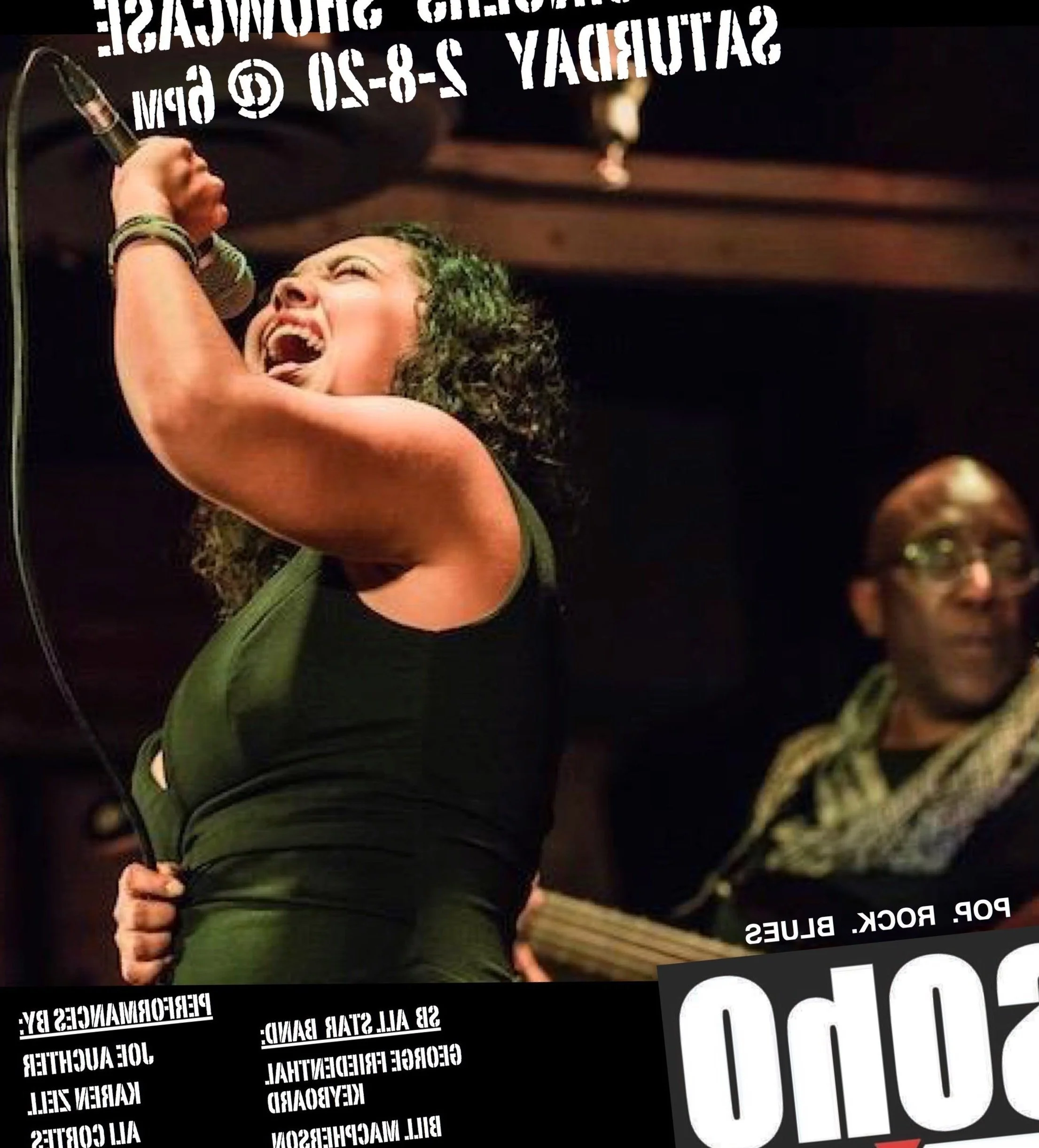 SBVA Singer Showcase @ SOHO February 8th, 2020 @ 6pm