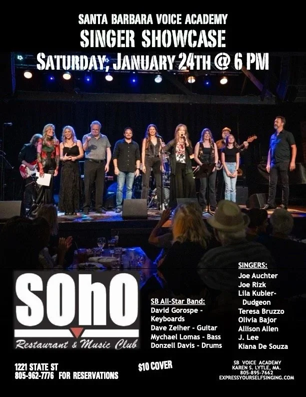 SBVA SINGER SHOWCASE@ SOHO RESTAURANT &amp; MUSIC CLUB