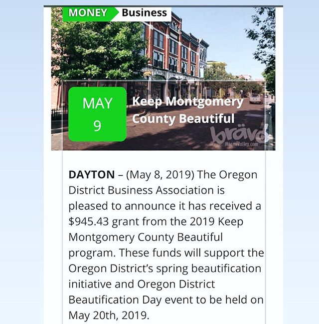 Thank you #KeepMontgomeryCountyBeautiful! Join us for our beautification and planting day on May 20th!
.
📸 Share your experience with us! @theoregondistrict #oregondistrict #theoregondistrict
.
#dayton #daytonohio #daytoninspires #downtowndayton #da