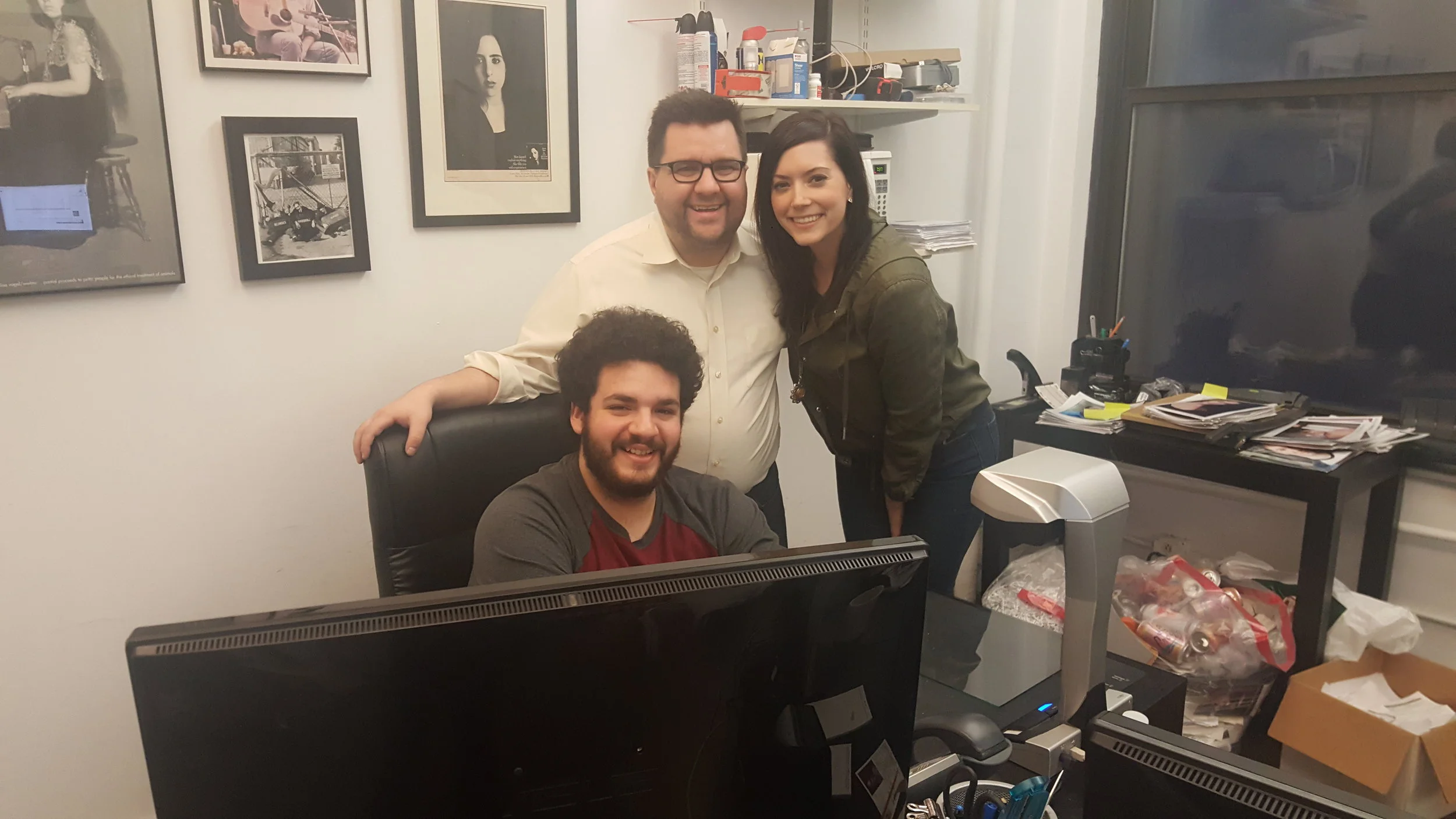The team: Michael, Jamie, and I.