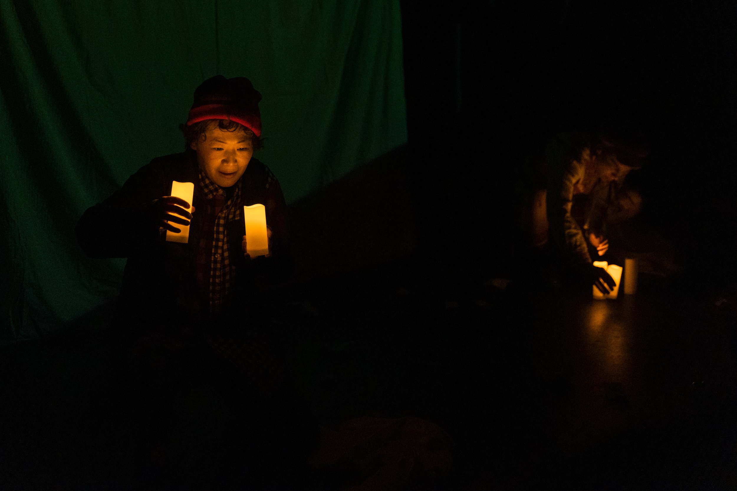   Danielle Levsky, Ania Upstill, &amp; Mariko Iwasa in 2024 PhysFest Production (Photo by Bjorn&nbsp;Bolinder)  