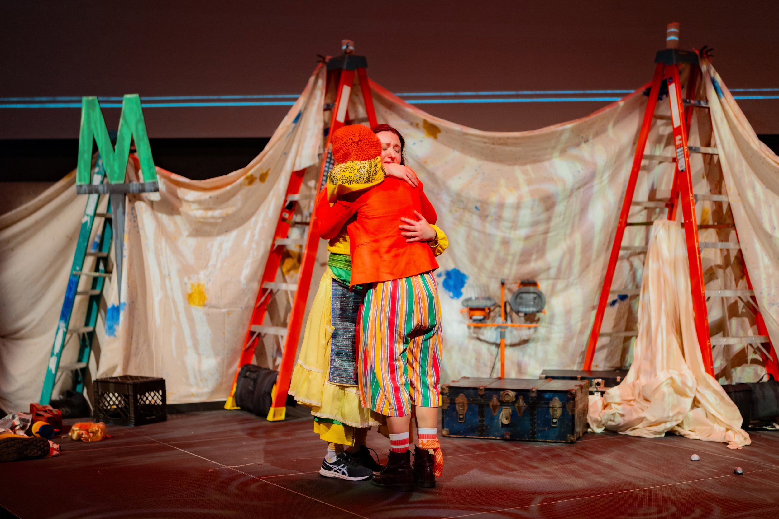   Danielle Levsky &amp; Ania Upstill in the 2023 Lincoln Center Production (Photo by Lawrence Sumulong)  