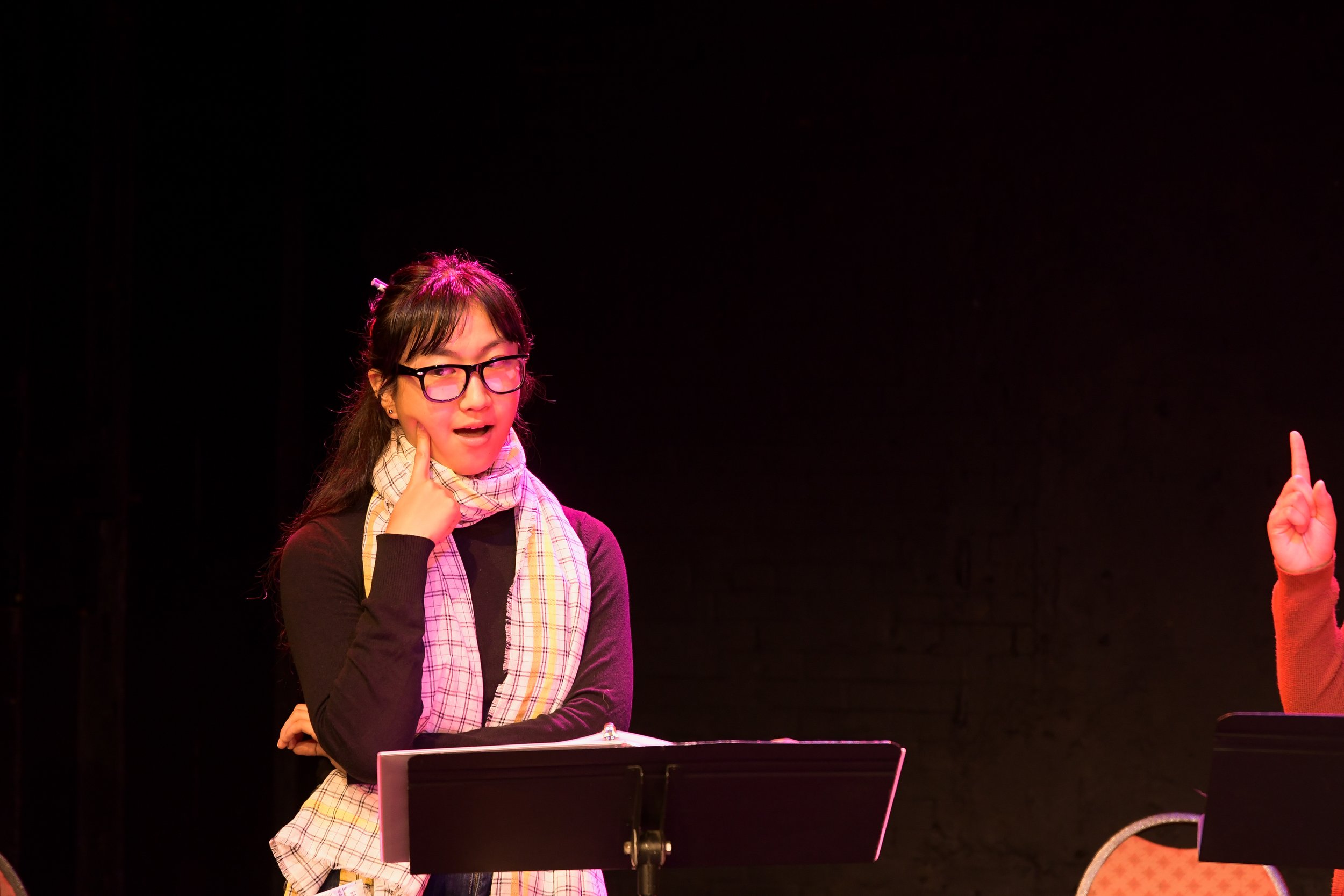   Annie Fang in the 2021 Staged Reading (Photo by Alex Settineri)  