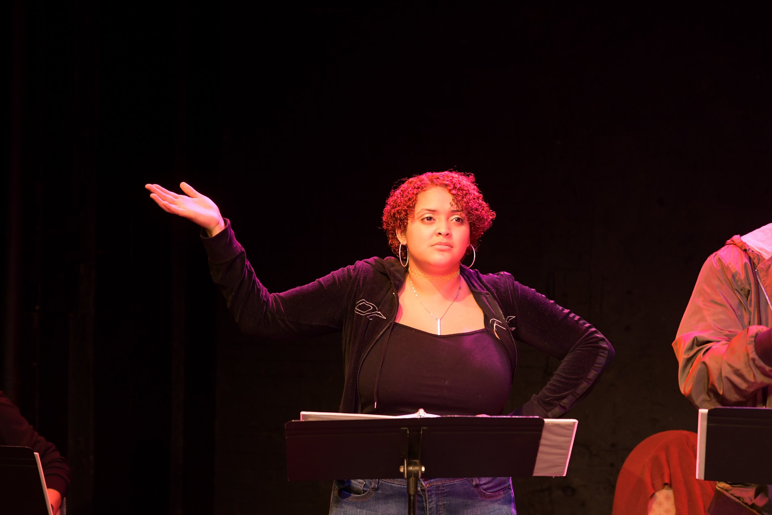   Alizae Powell in the 2021 Staged Reading (Photo by Alex Settineri)  