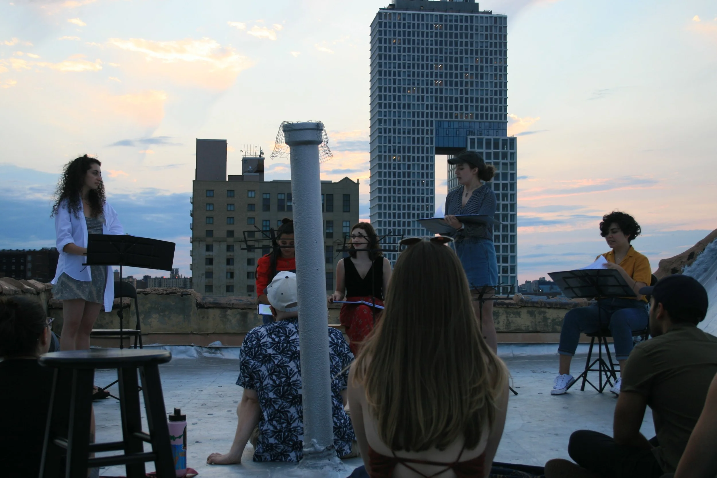   Anna Zabel &amp; Madeline Easley in the July 2021 Reading (Photo by Emily Bubeck)  