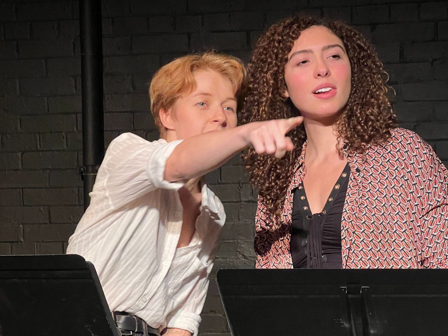   Hawley Gould &amp; Kayla Zanakis in the 2022 Equity Reading (Photo by Steph Miller)  
