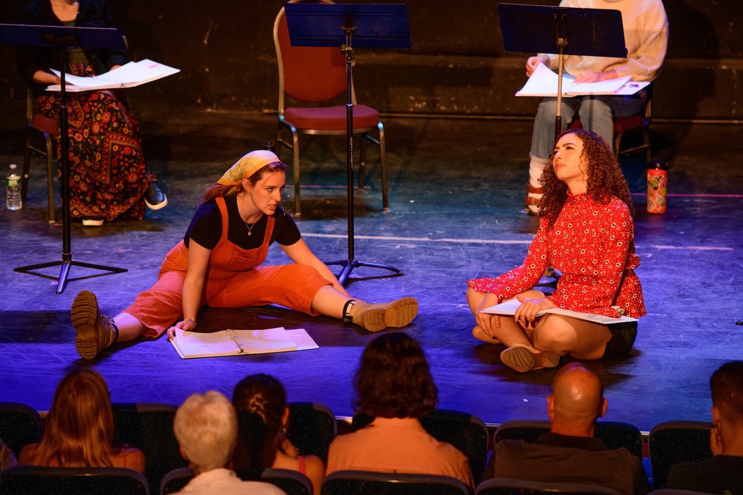   Rita Castagna &amp; Kayla Zanakis in the 2022 Workshop Reading at Fort Salem Theater (Photo by Michael Hatzel)  