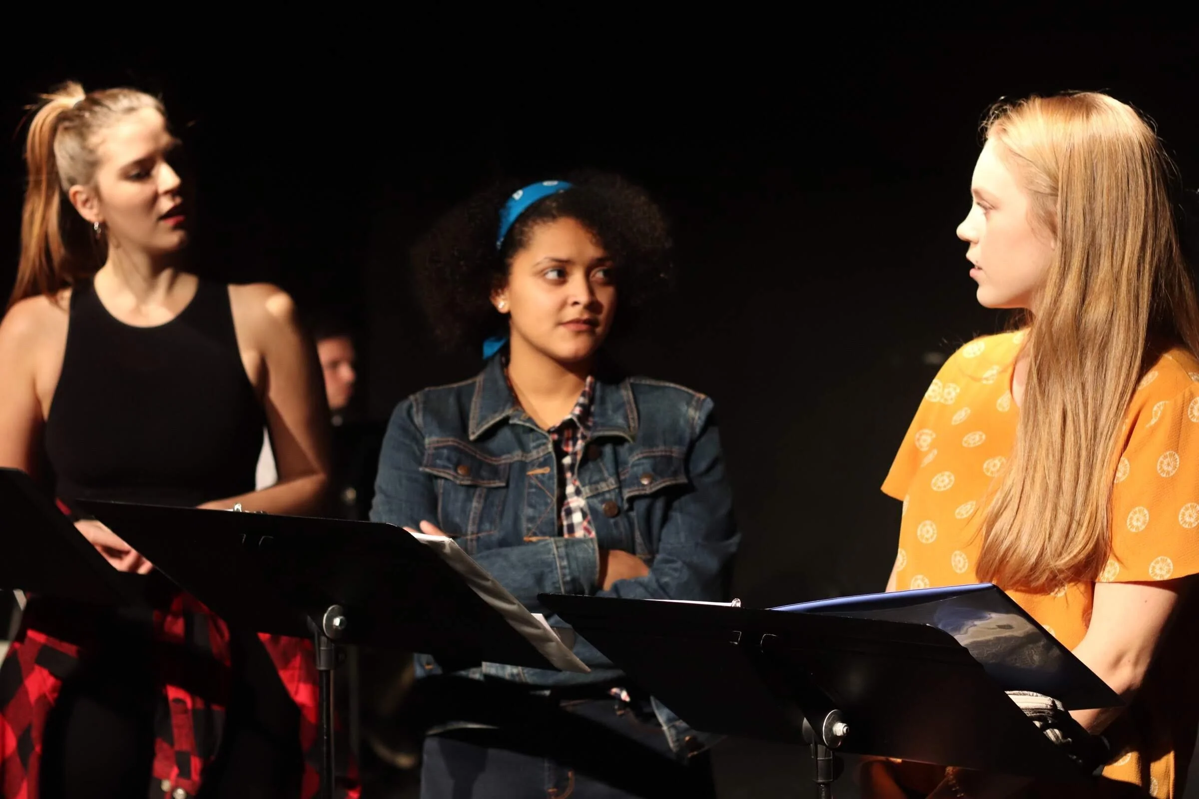    Alizae Powell, Kate Berg, &amp; EmJ Nelson (Photo by Marth Brown)  