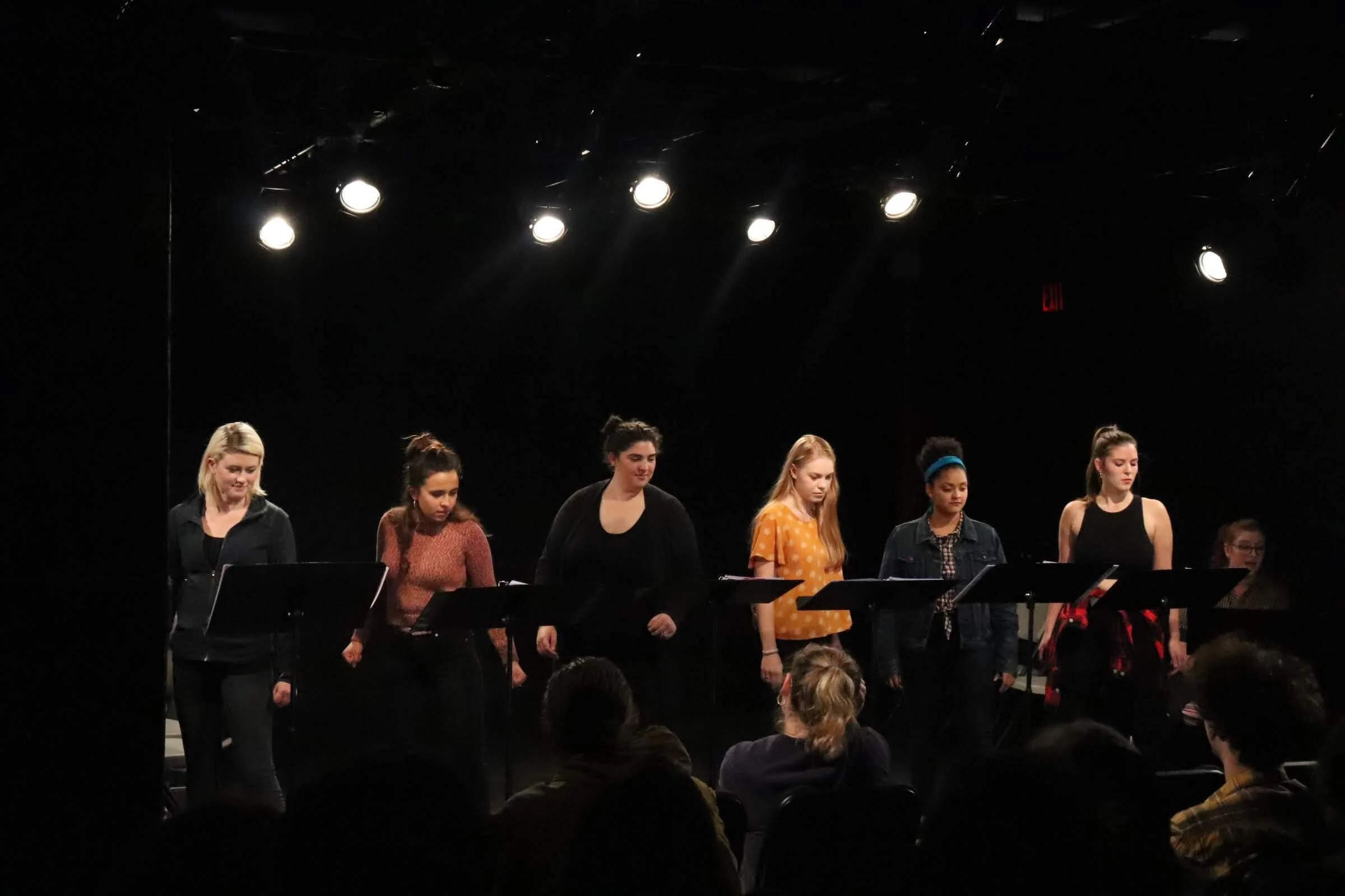   Dana Cullinane, Nina Roy, Katie Langham, Alizae Powell, Kate Berg, &amp; EmJ Nelson (Photo by Marth Brown)  