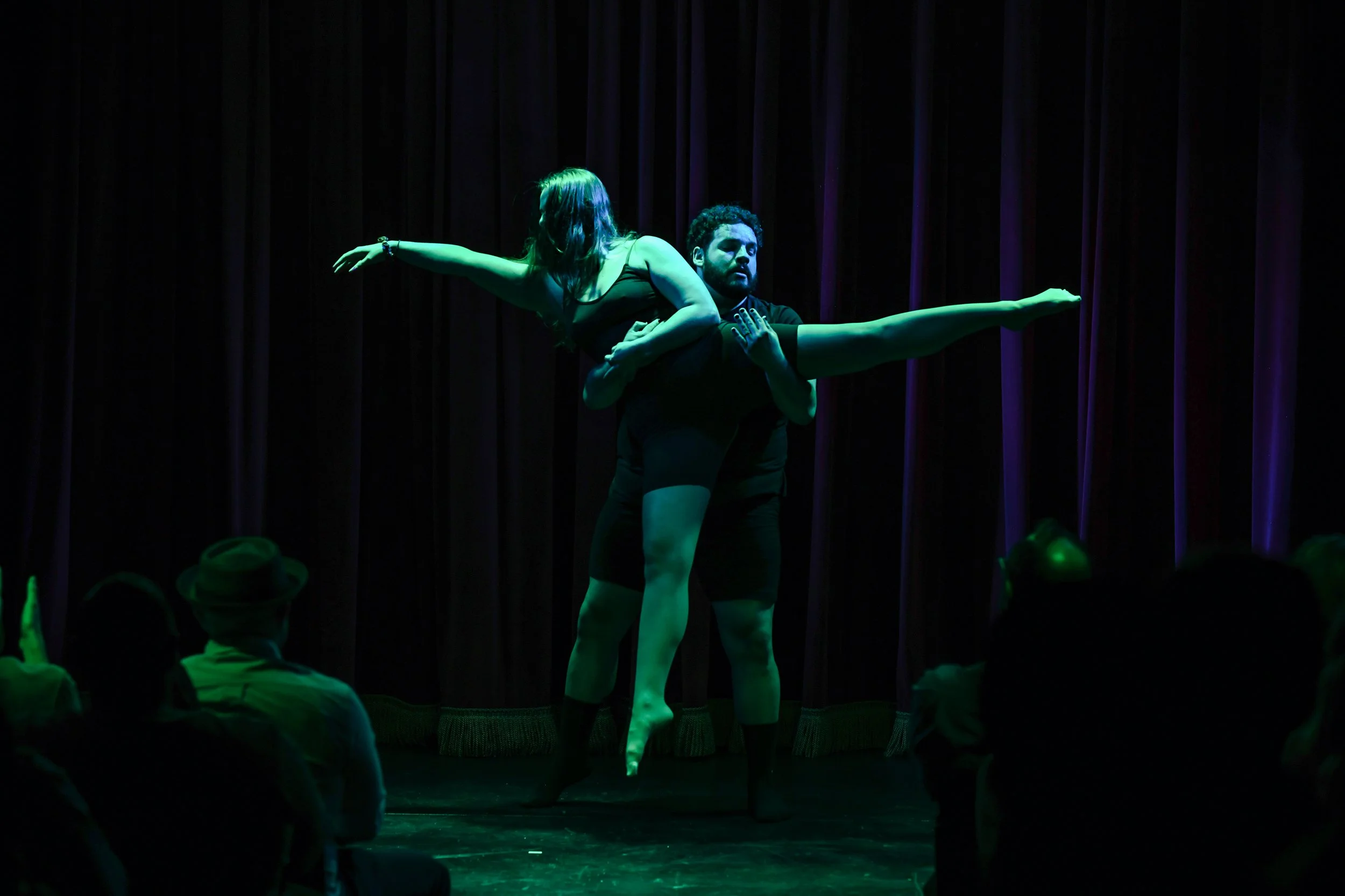   Anne-Marie Pietersma &amp; SMJ in the June 2024 Premiere at Ars Nova (Photo by Allison Stone)  