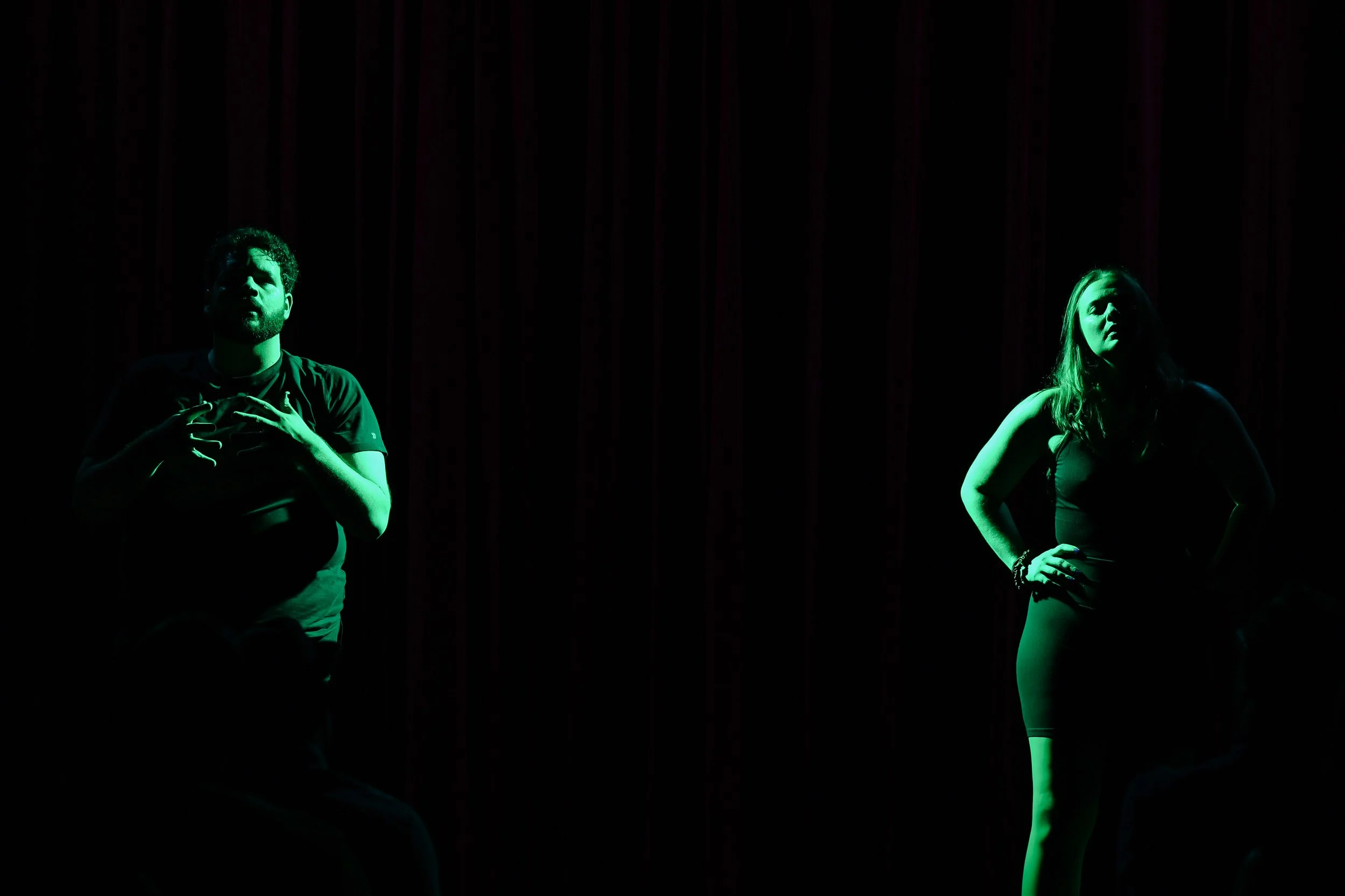   Anne-Marie Pietersma &amp; SMJ in the June 2024 Premiere at Ars Nova (Photo by Allison Stone)  