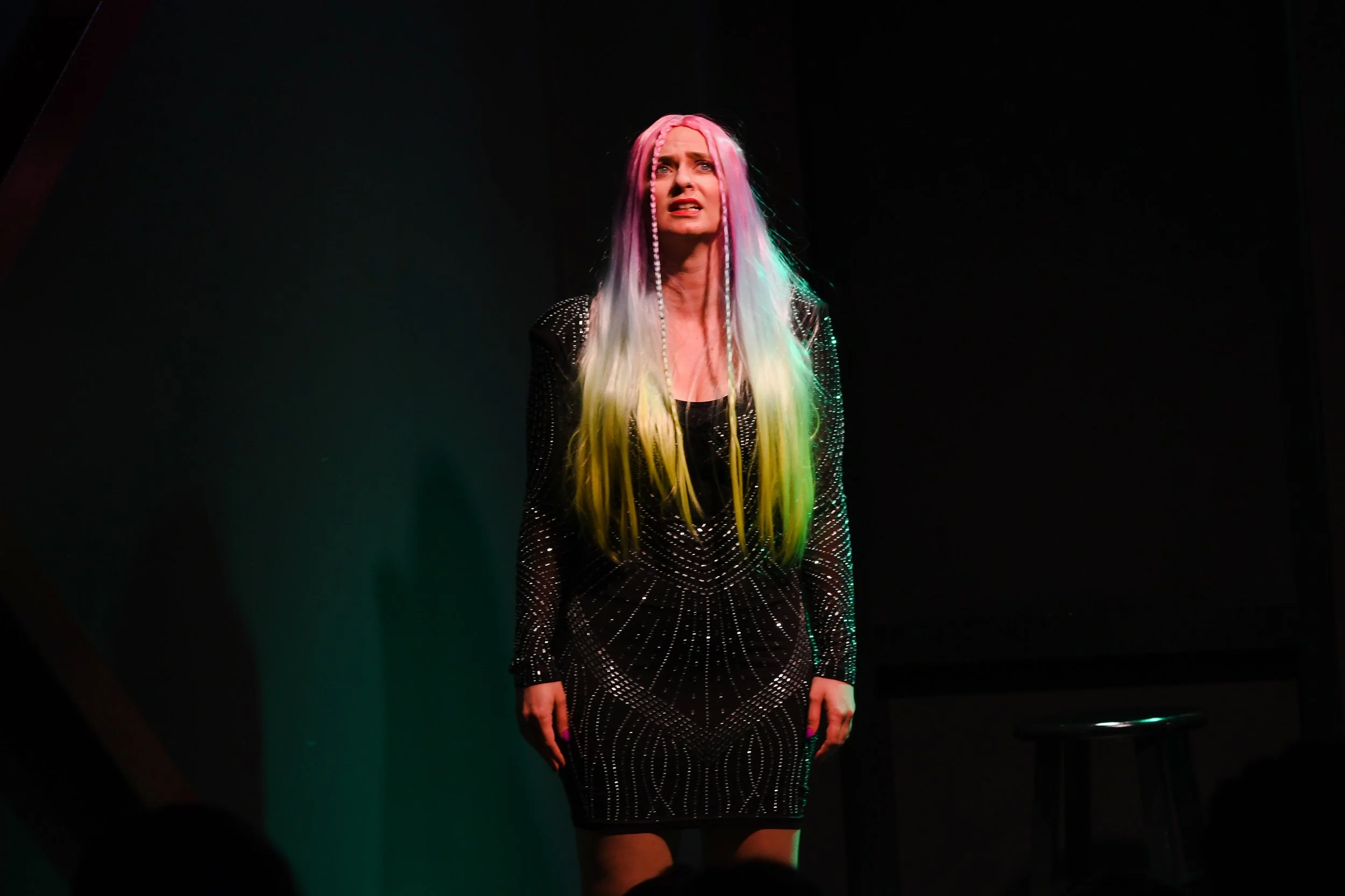   Anne-Marie Pietersma in the June 2024 Premiere at Ars Nova (Photo by Allison Stone)  