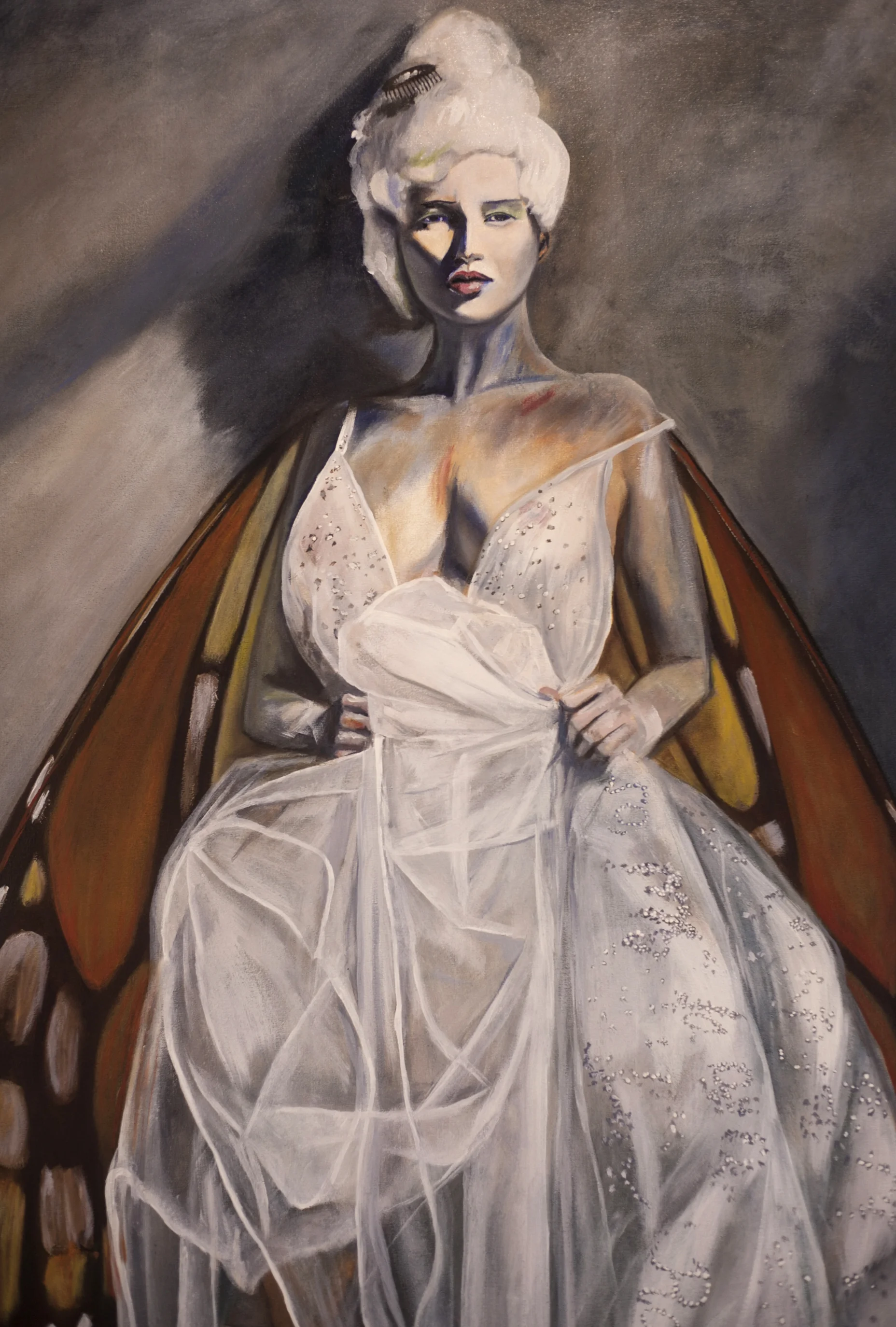(detail) Creativity Goddess, 2016. 120 cm x 100 oil on canvas.