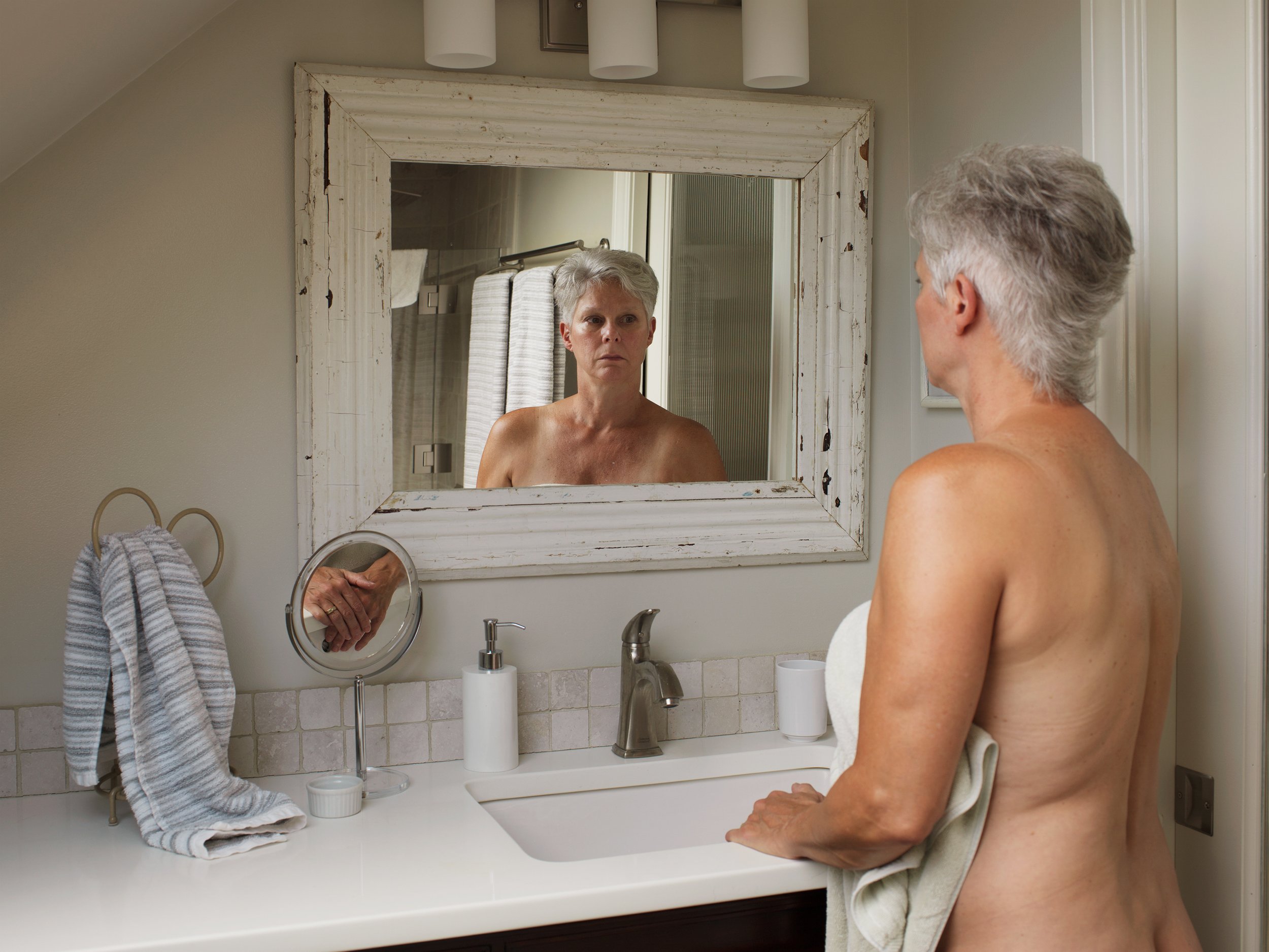  Mom (bathroom mirror), 2016 