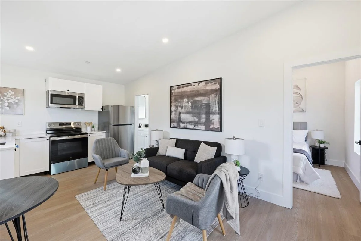ADU Kitchen, Dining and Living Room