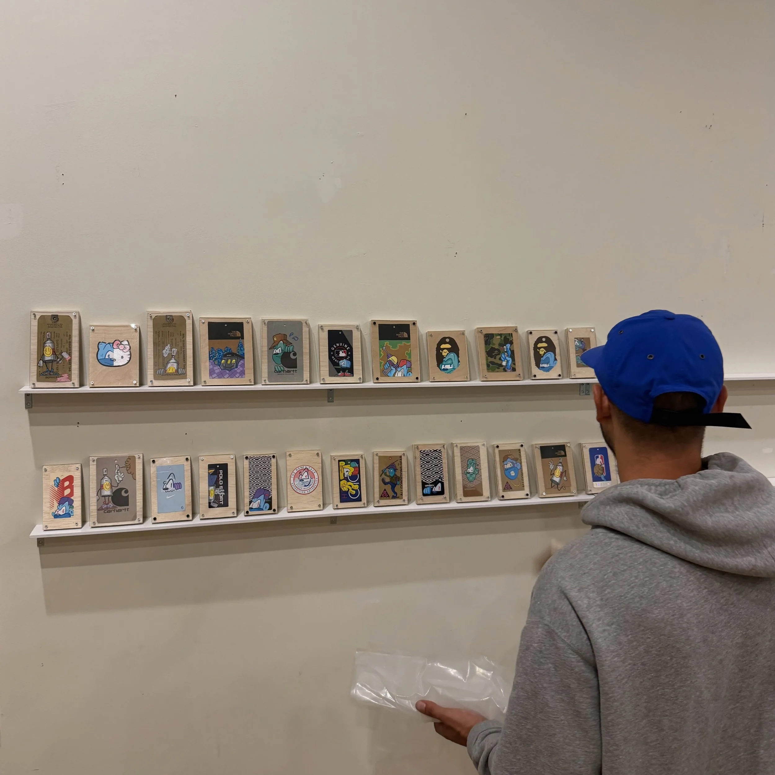 Tomorrow from 12-5 pm 
9&bull;26&bull;26
205 Central Ave Brooklyn, NY

Now available by popular demand:
Single-mounted hand painted hangtags. 
Small exhibition book restock.
Come find your favorite exclusively at @herenow.nyc