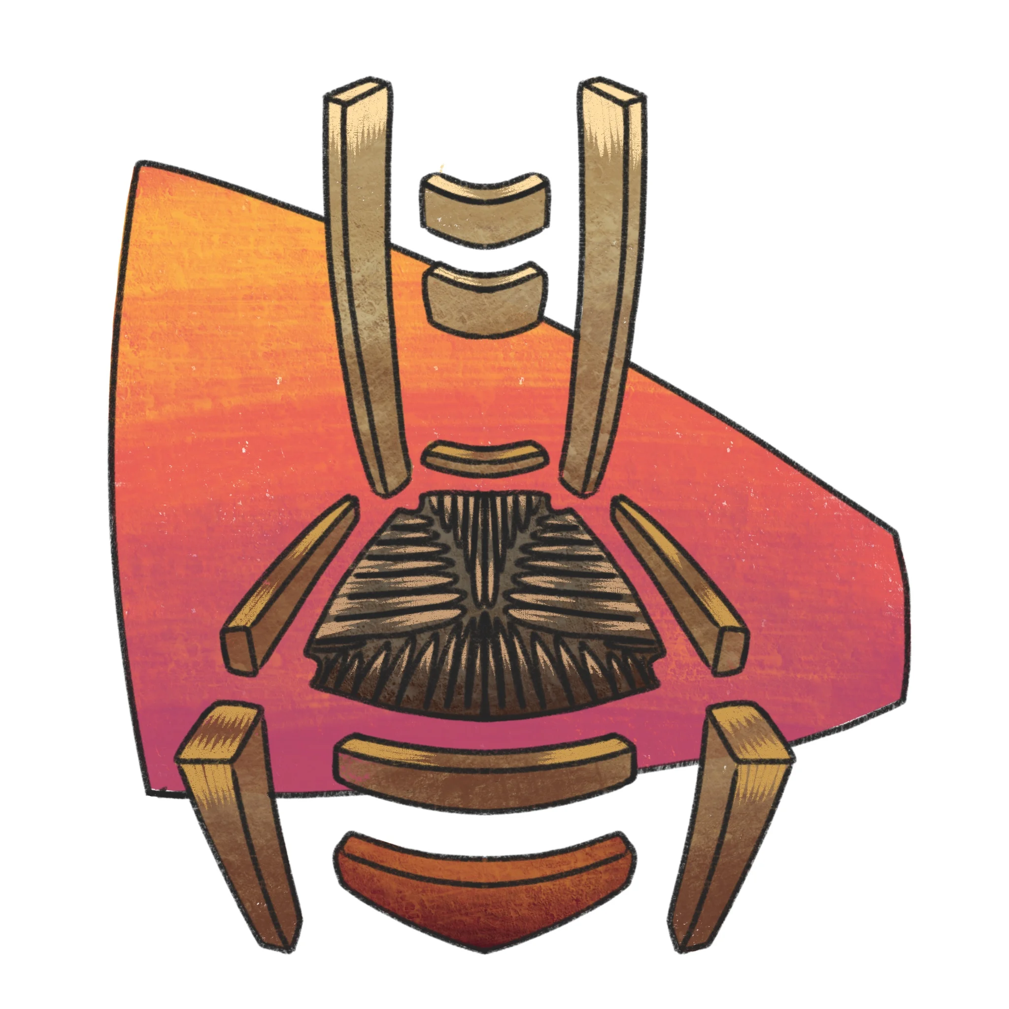 Chair: Divided Digital Inktober 2017