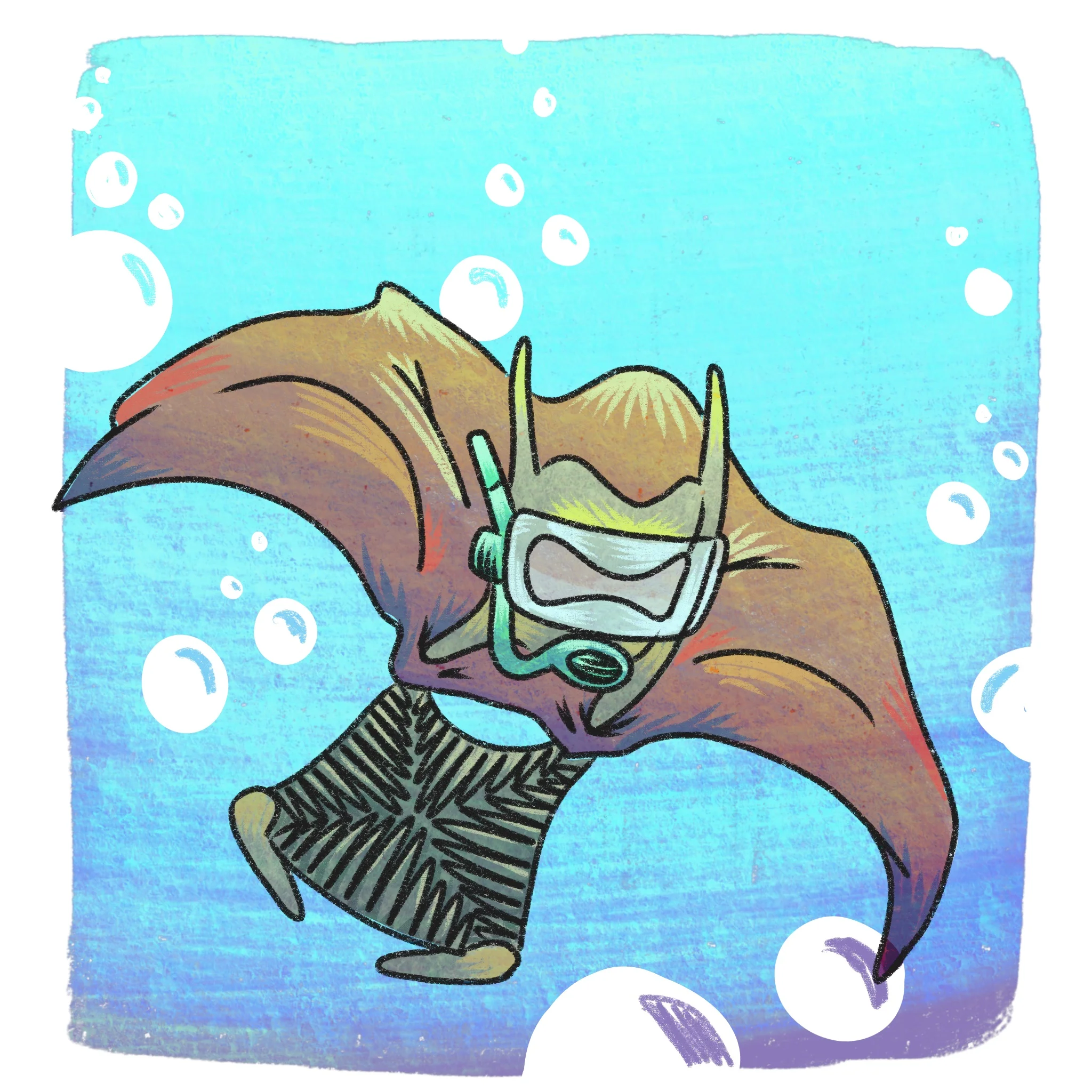 Chair: Underwater Digital Inktober 2017
