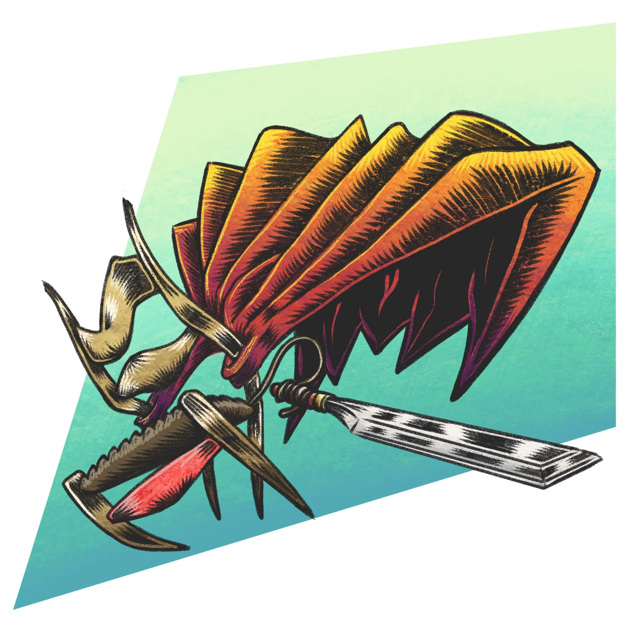 Chair: Sword Digital Inktober 2017