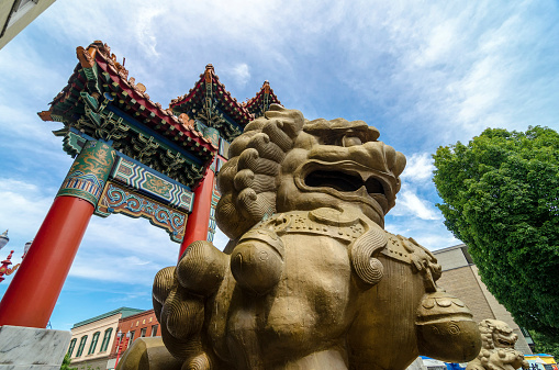 The gate of China block
