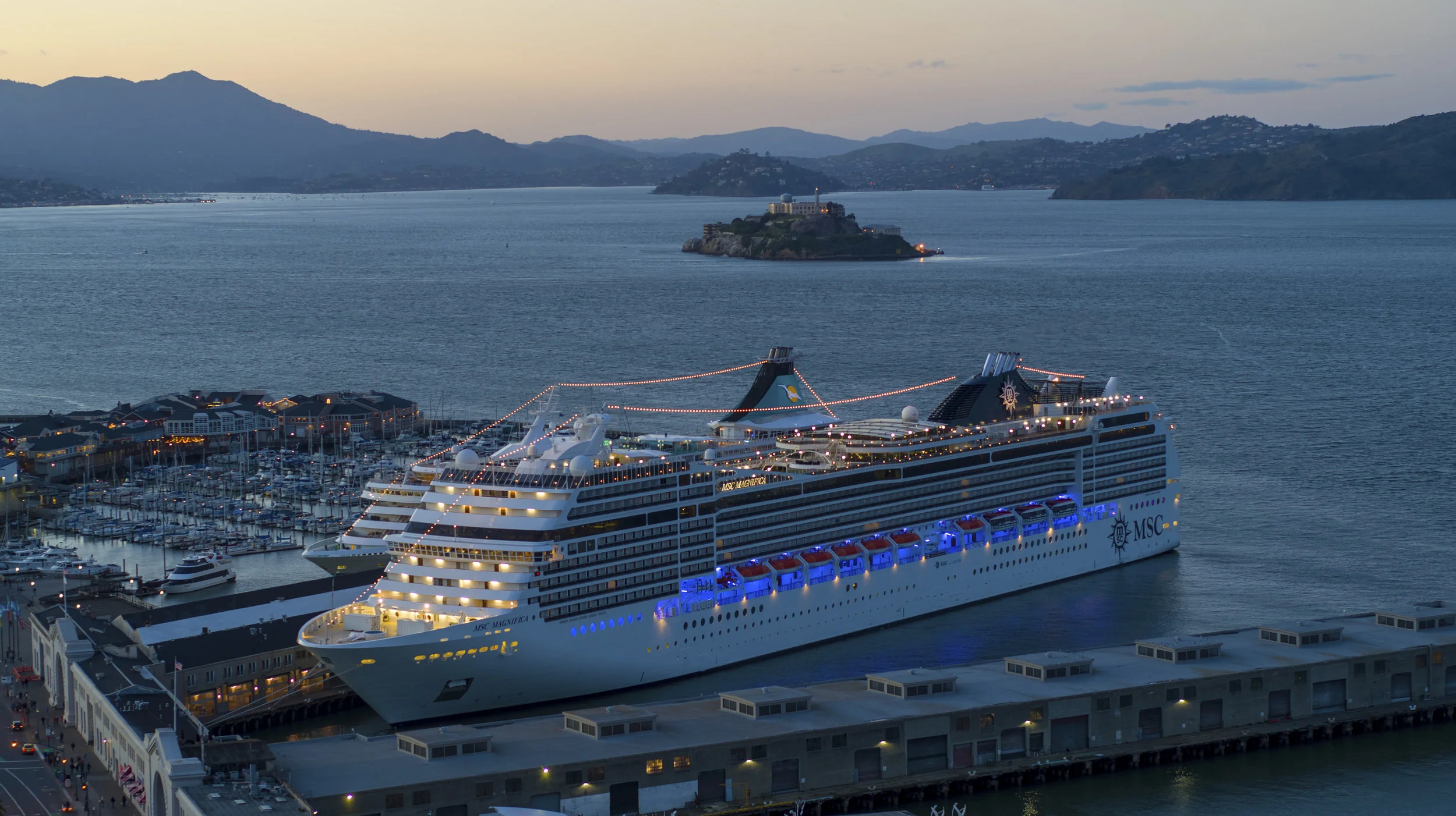 Recent aerial project with MSC Cruises