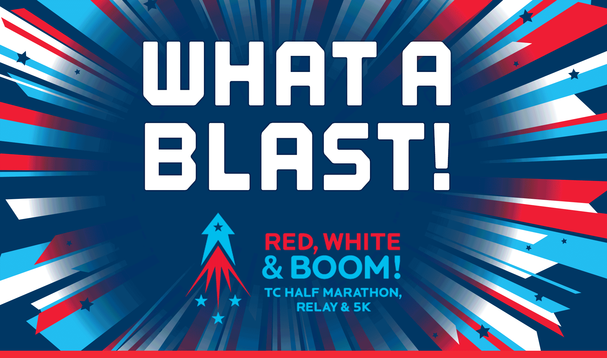 *gif of Red, White & Boom runners, a shirt front and a logo