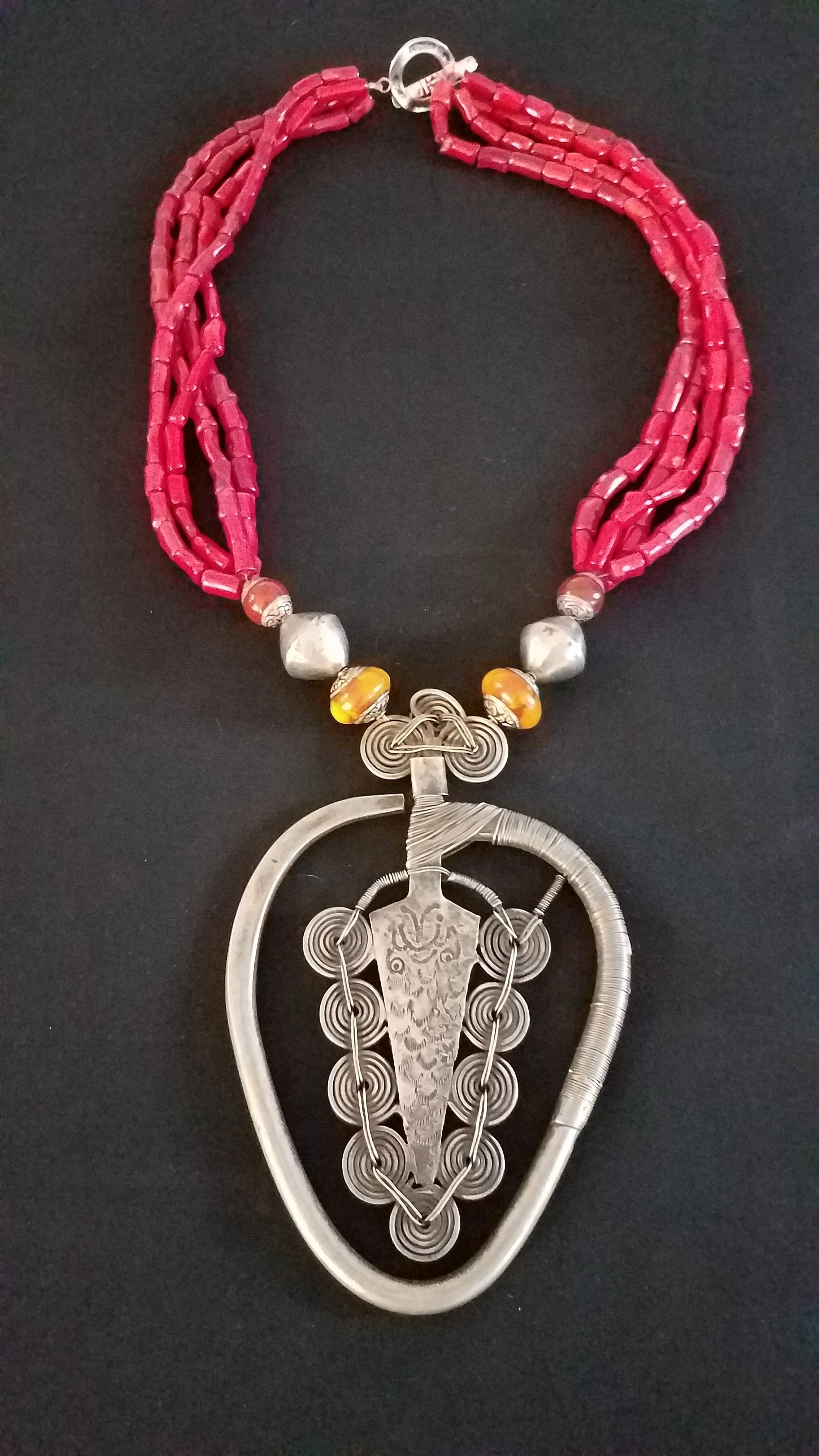 Hmong Amulet and Coral 