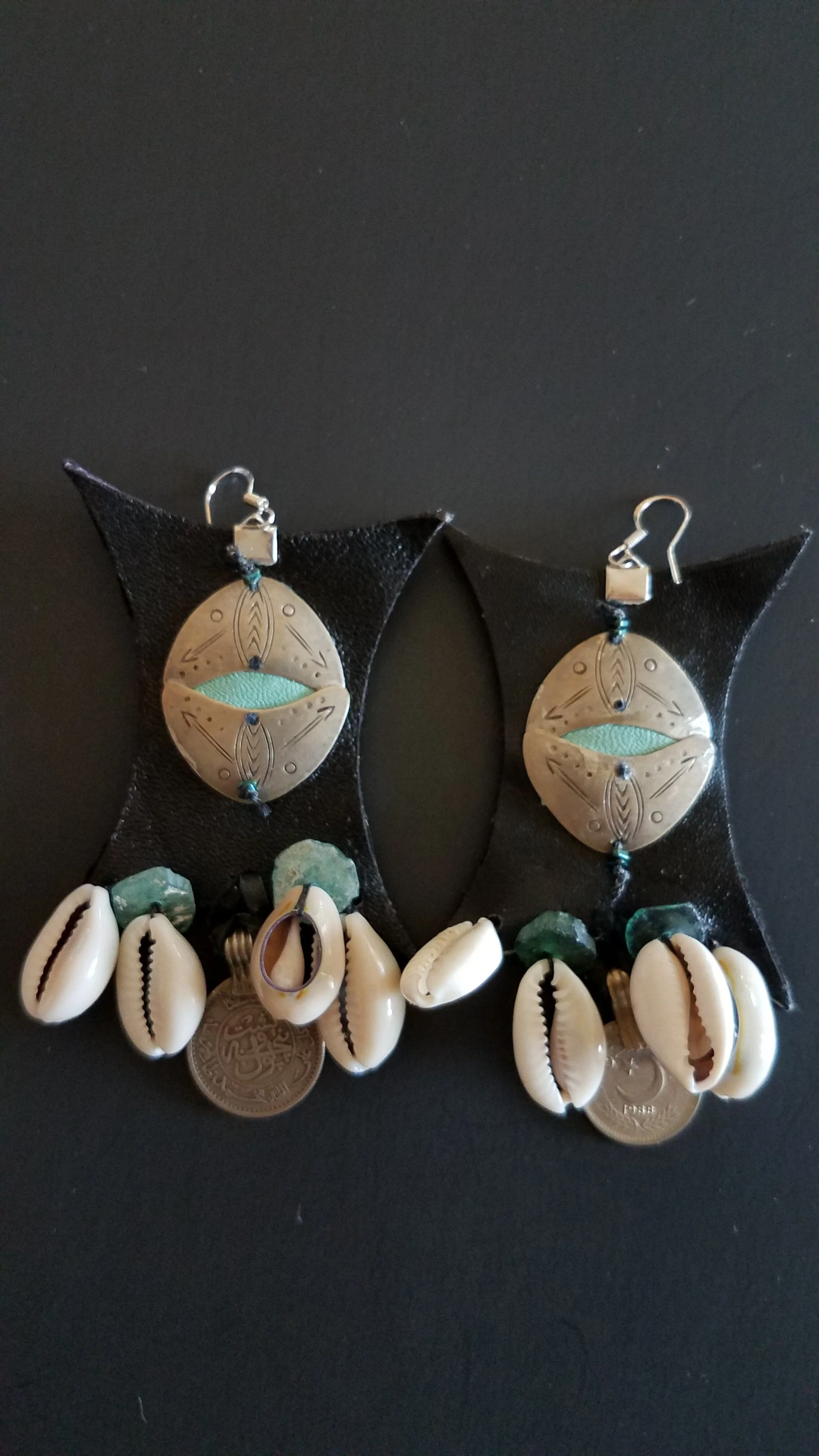 Tuareg Earrings with Cowry Shells