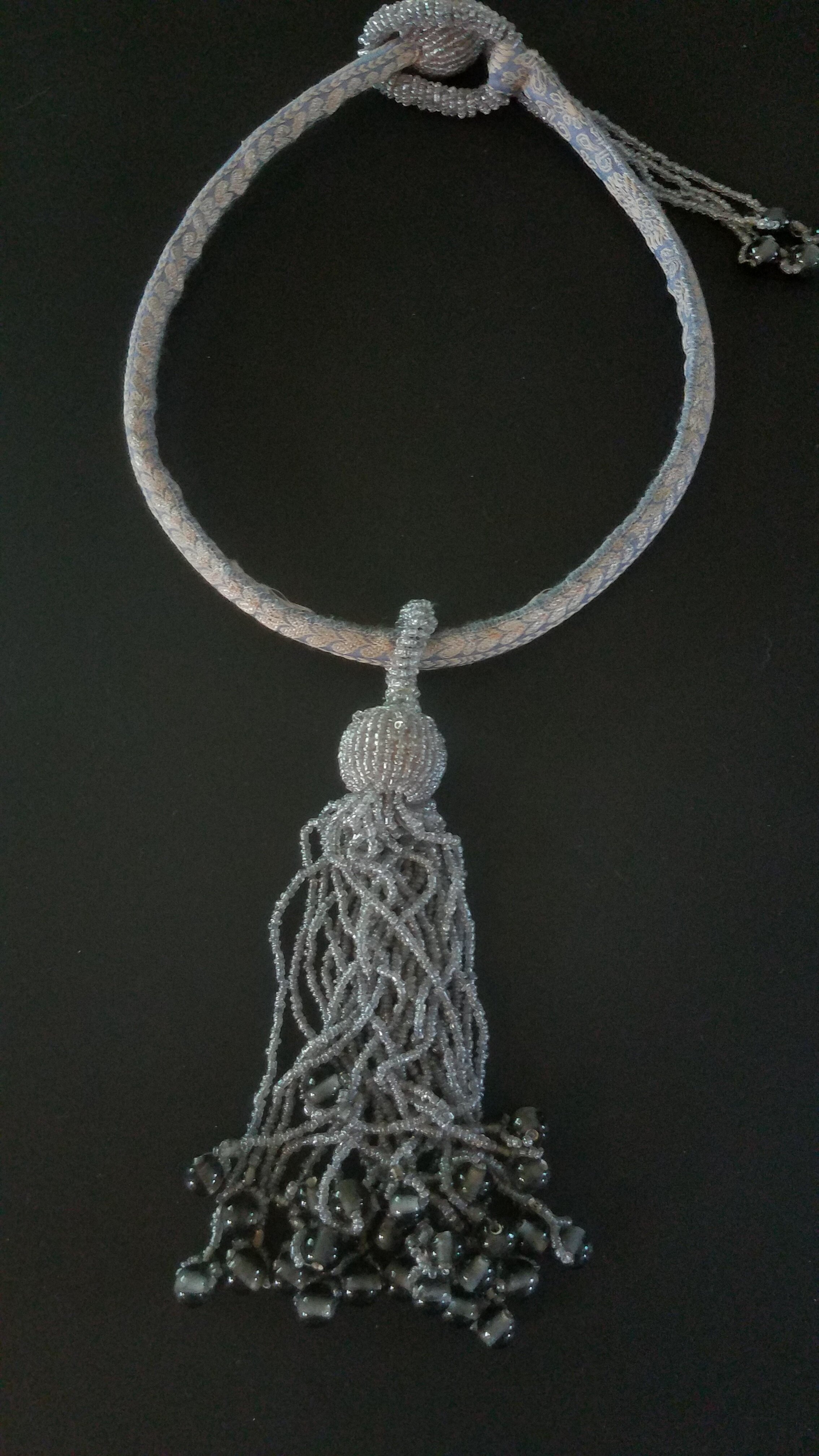 Beaded Silk Road Tassel Necklace
