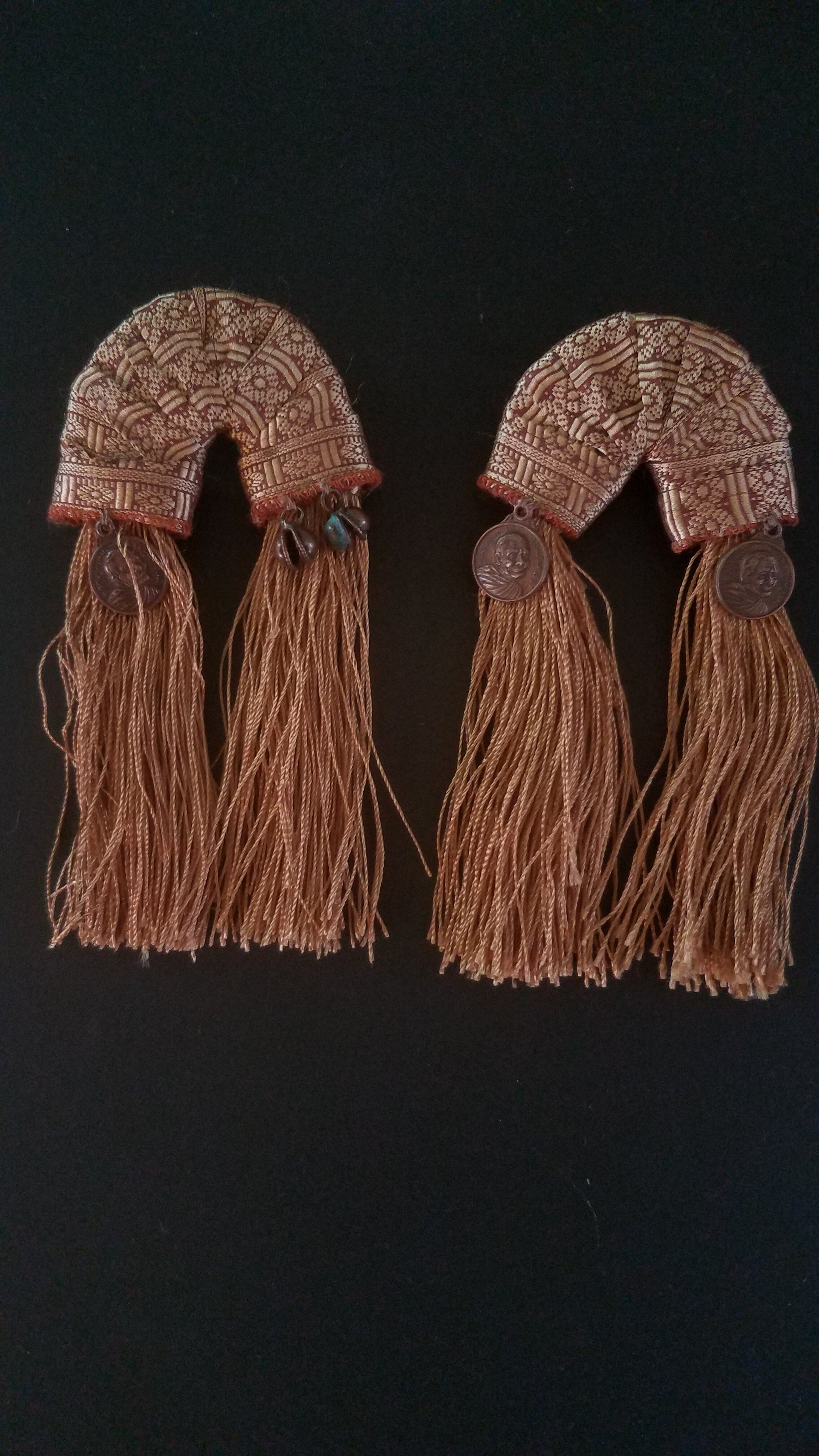 Copper Silk Road Tassel Earrings