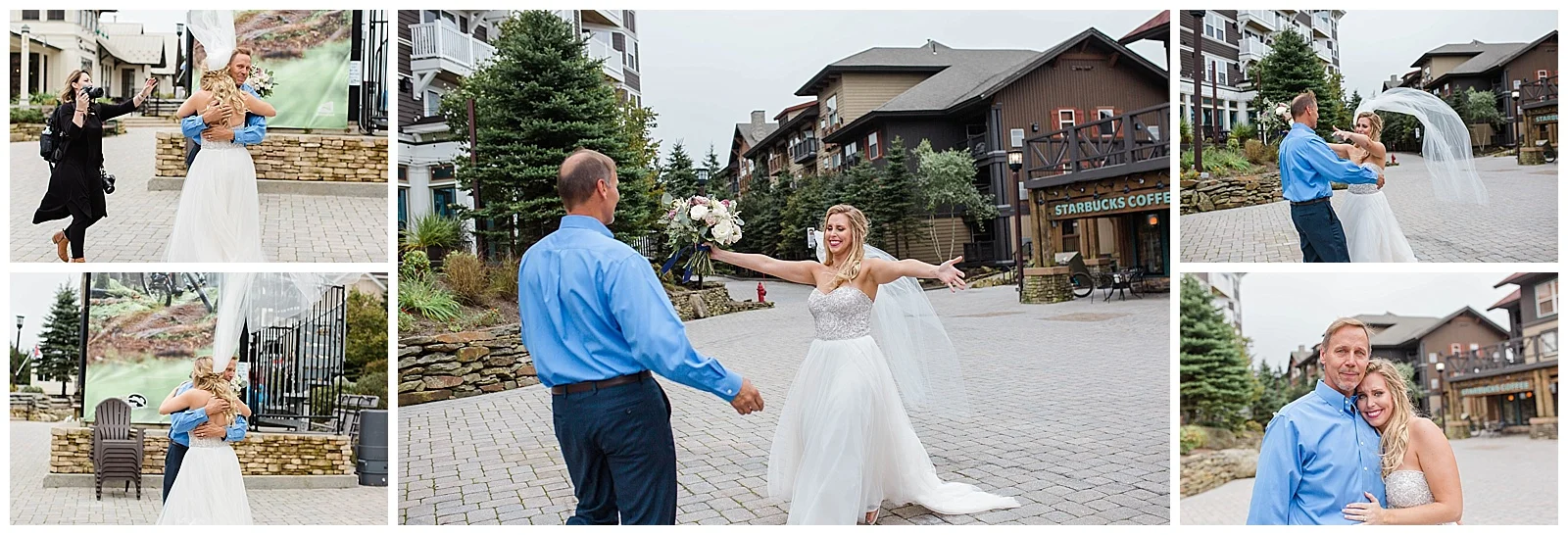  The wind was really this bad… we almost lost the veil! But, we didn’t let it distract us from the super sweet, unplanned first look with Kayla’s dad. Loved all the raw emotion! 