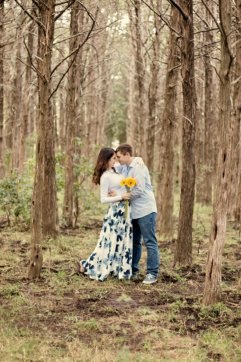 Wildflower Couple in Forest Engagment Session .jpg