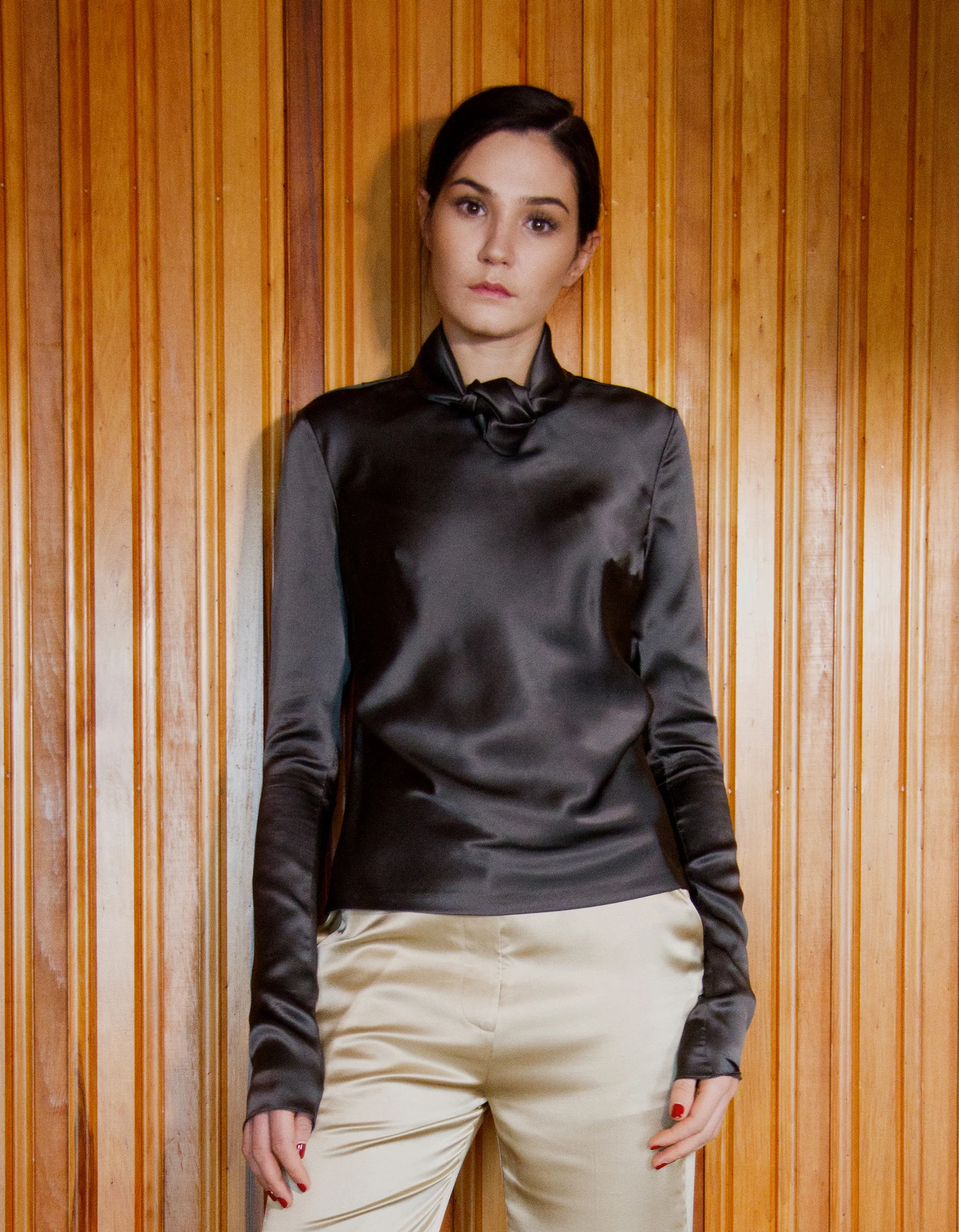 Copy of satin silk top
