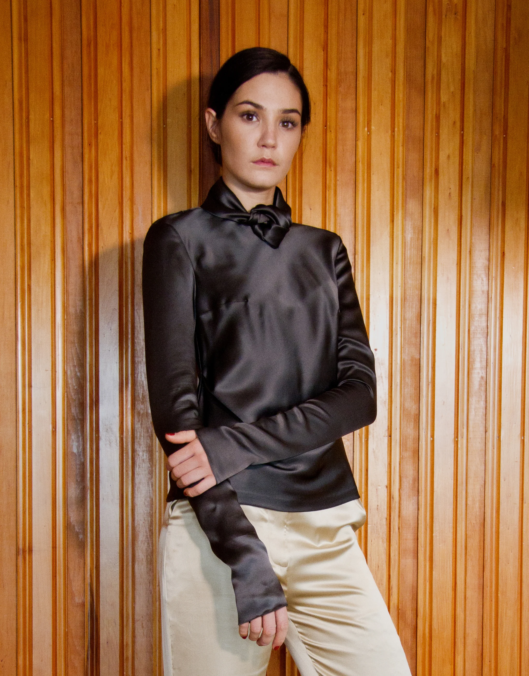 Copy of satin silk blouse
