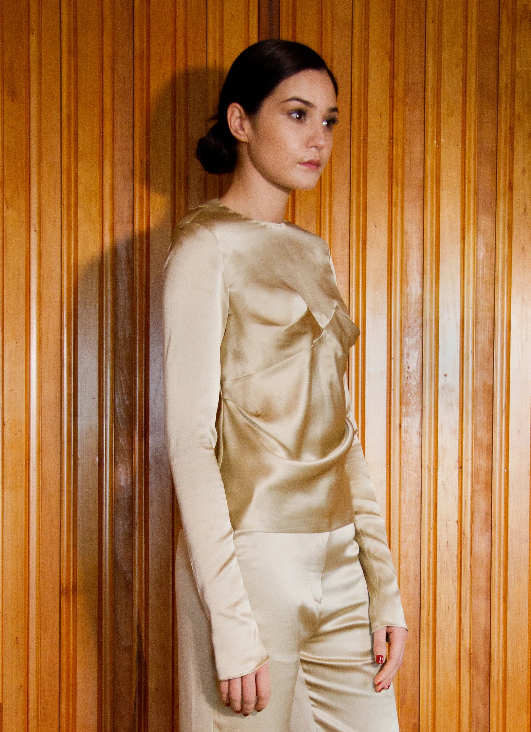 satin silk top